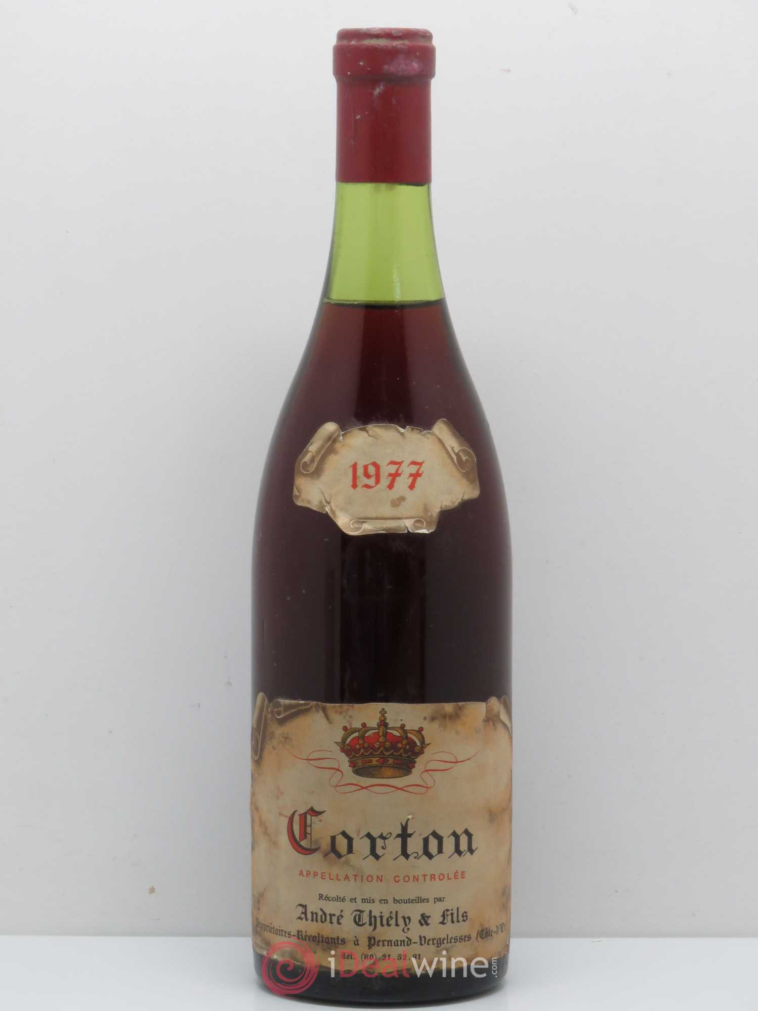 Corton Grand Cru André Thieliy et Fils 1977 - Posten von 1 Flasche - 0