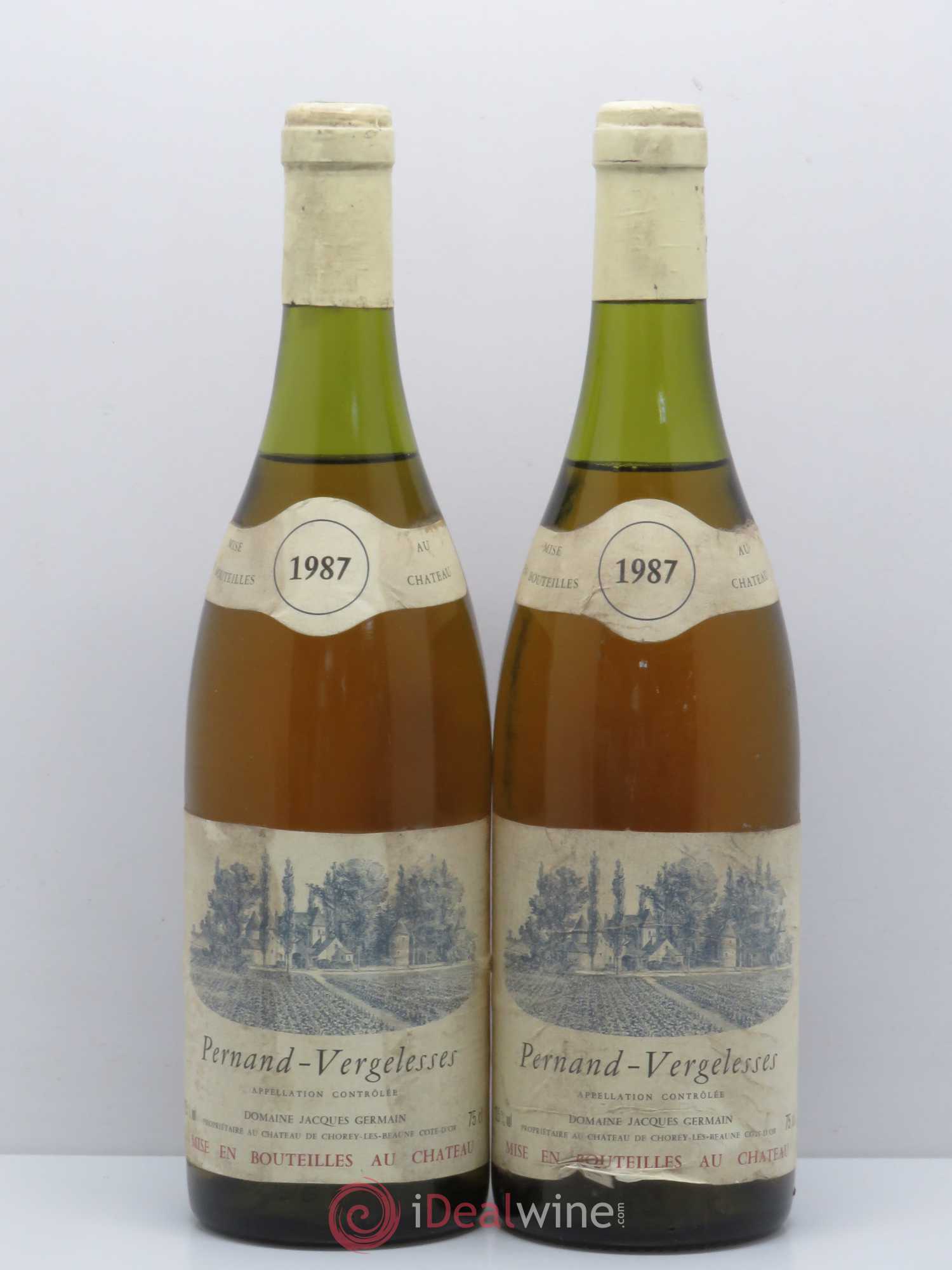 Pernand-Vergelesses Jacques Germain (sans prix de réserve) 1987 - Posten von 2 Flaschen - 0