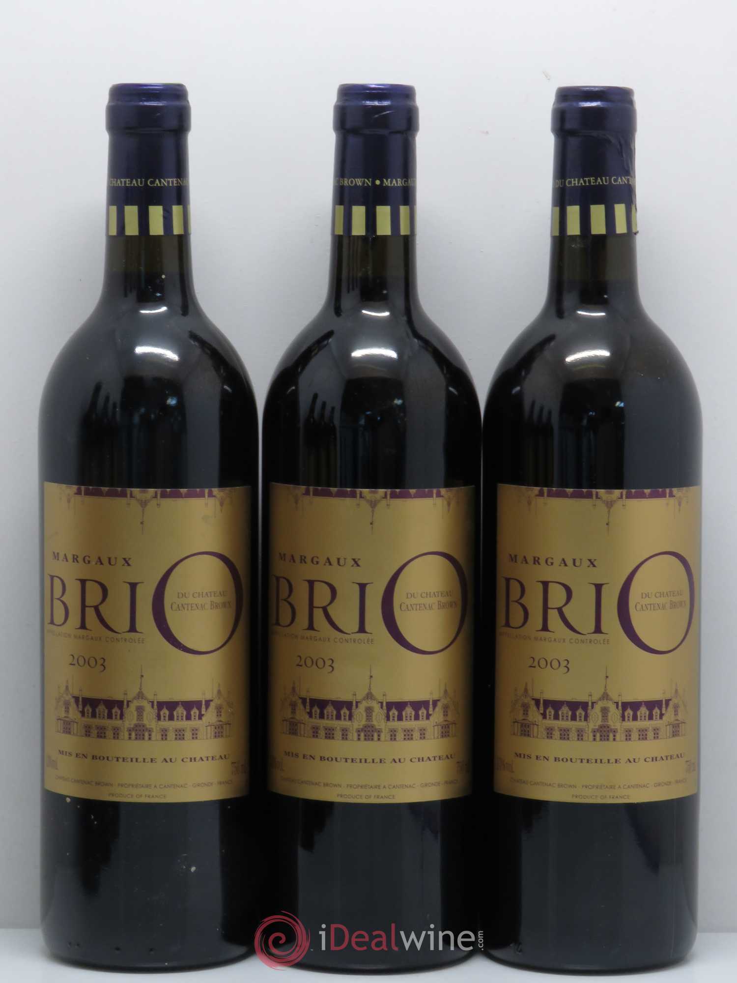 Bordeaux Brio de Cantenac 2003 - Posten von 6 Flaschen - 1