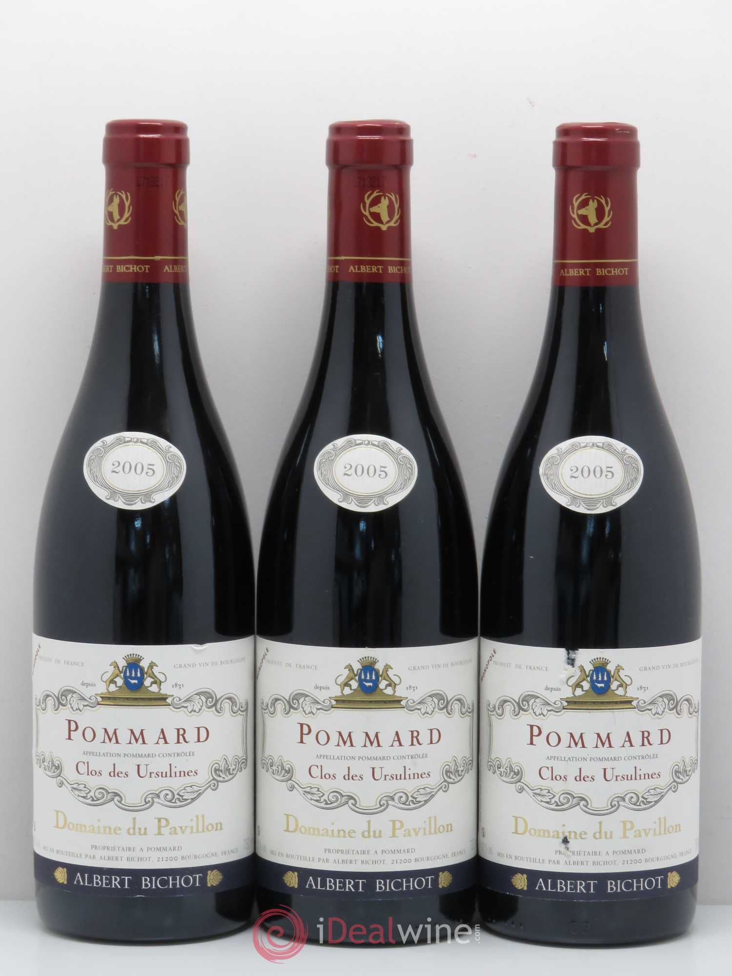 Pommard Clos des Ursulines Domaine du Pavillon - Albert Bichot 2005 - Lot de 3 bouteilles - 0