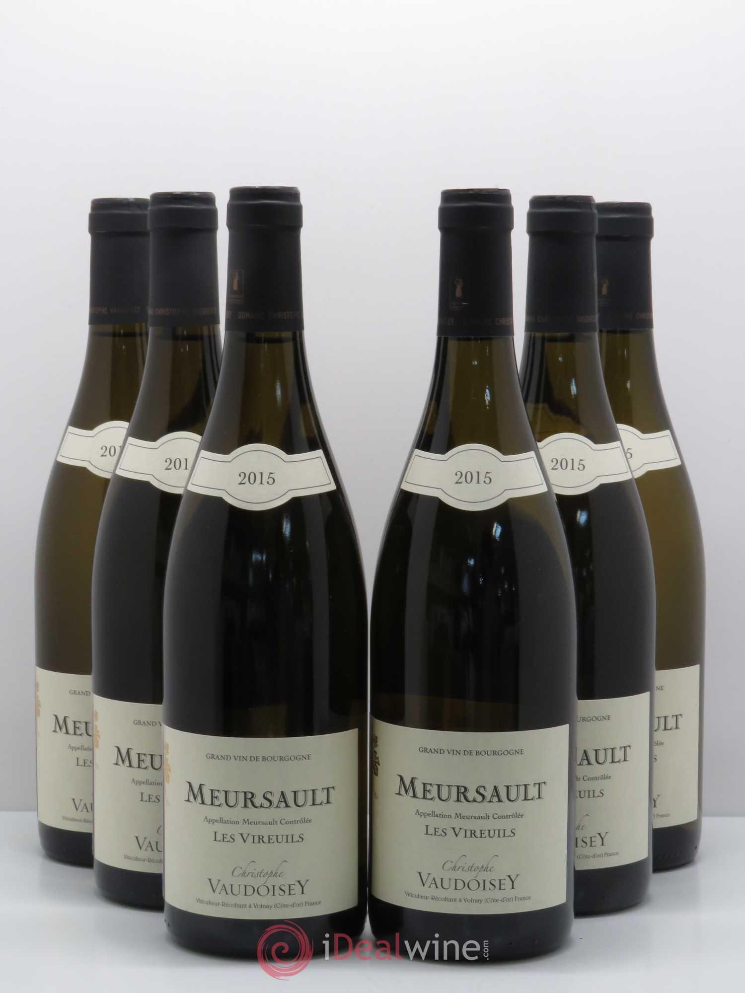 Meursault Les Vireuils Christophe Vaudoisey 2015 - Posten von 6 Flaschen - 0