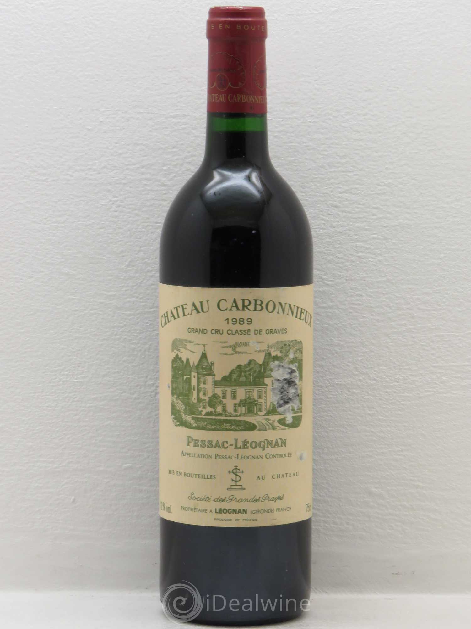 Château Carbonnieux Cru Classé de Graves 1989 - Lot de 1 bouteille - 0