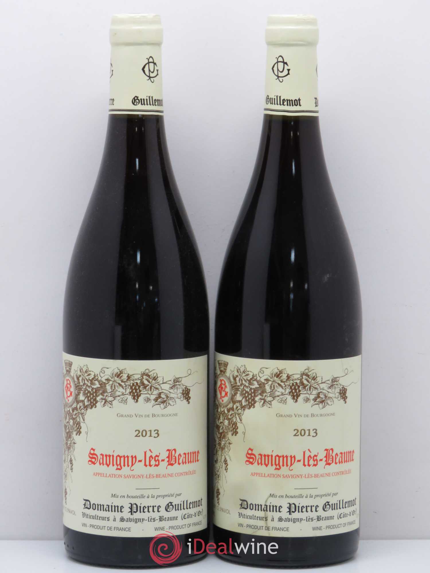 Savigny-lès-Beaune Domaine Pierre Guillemot (sans prix de réserve) 2013 - Posten von 2 Flaschen - 0
