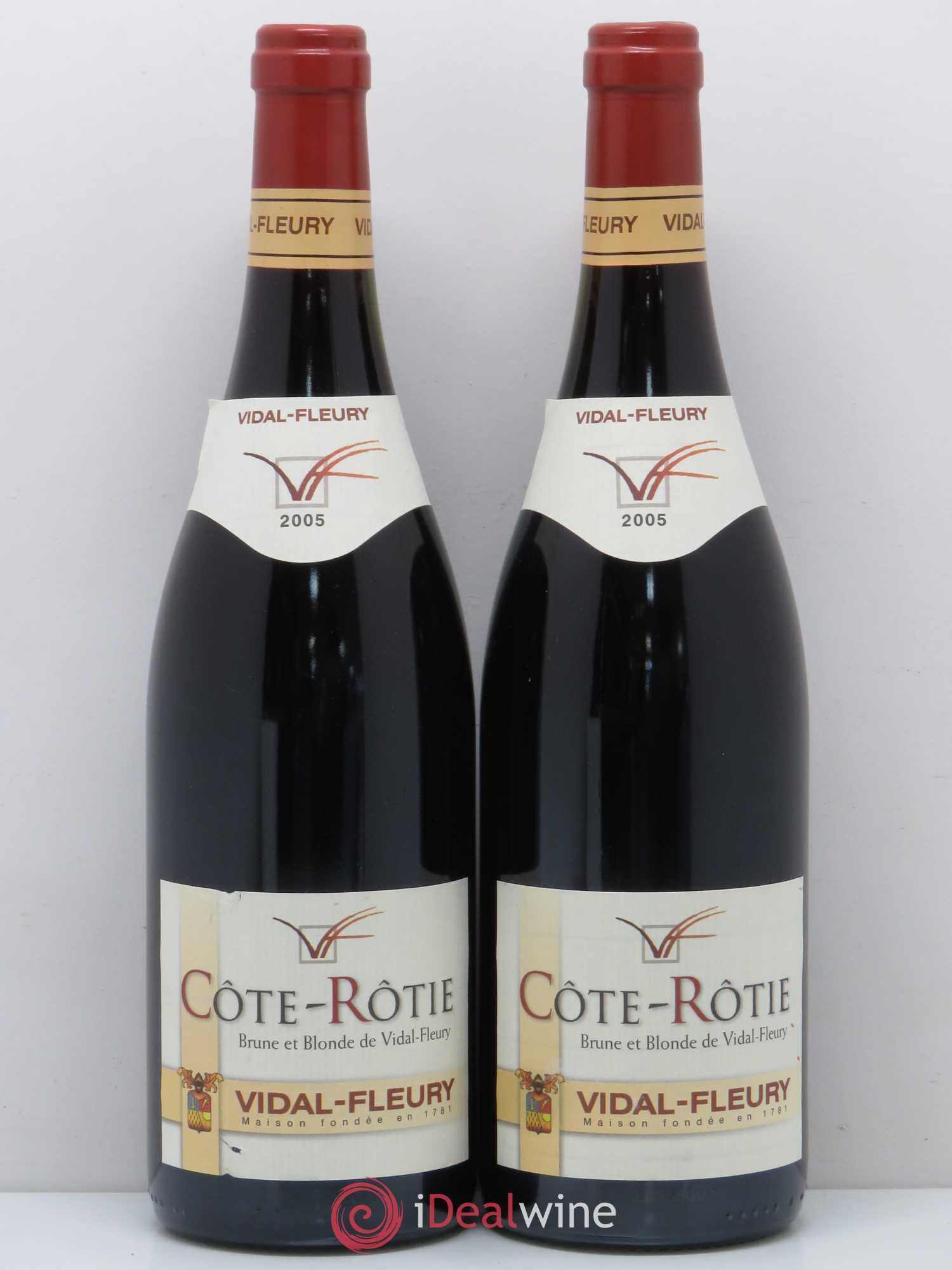 Côte-Rôtie Brune et Blonde Vidal Fleury (sans prix de réserve) 2005 - Posten von 2 Flaschen - 0