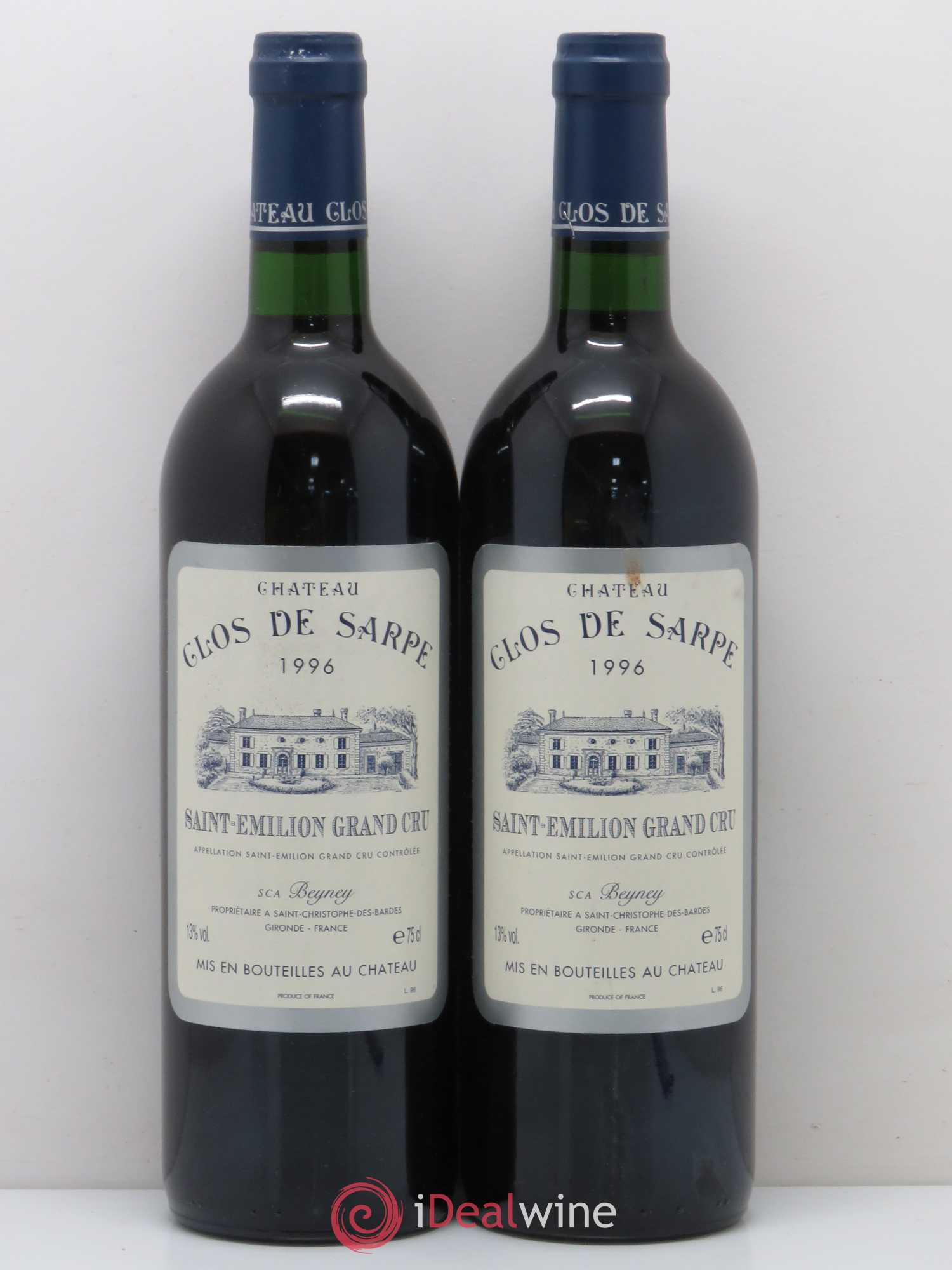 Clos de Sarpe Grand Cru Classé (sans prix de réserve) 1996 - Lot de 2 bouteilles - 0