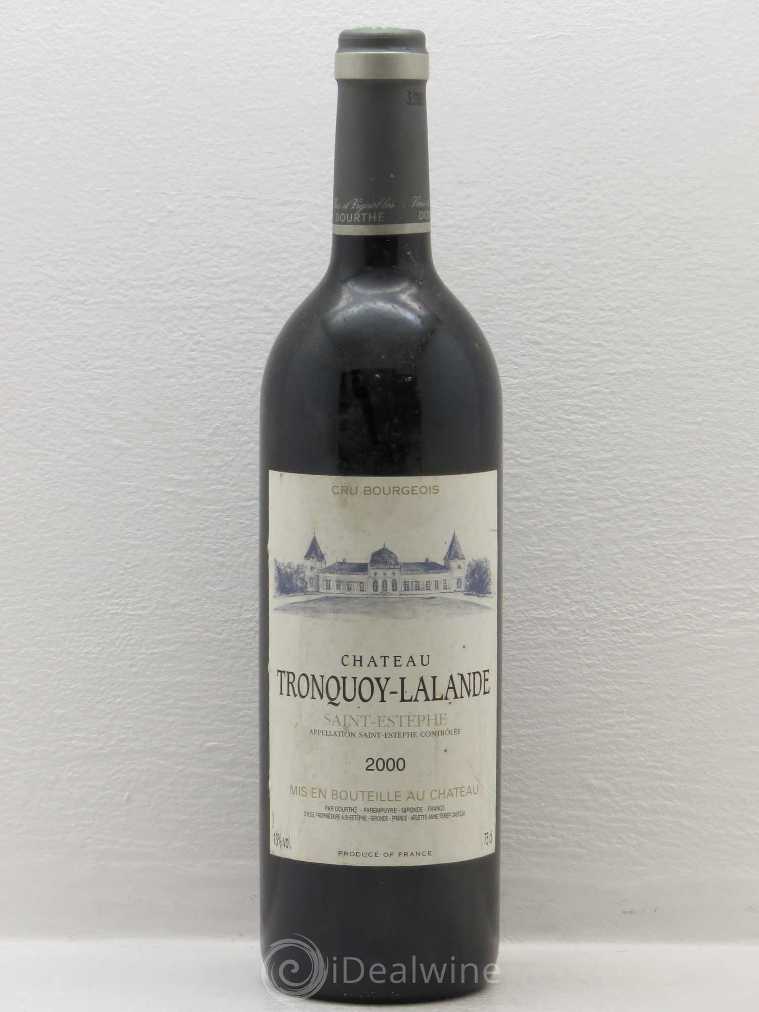 Château Tronquoy Lalande 2000 - Lot de 1 bouteille - 0