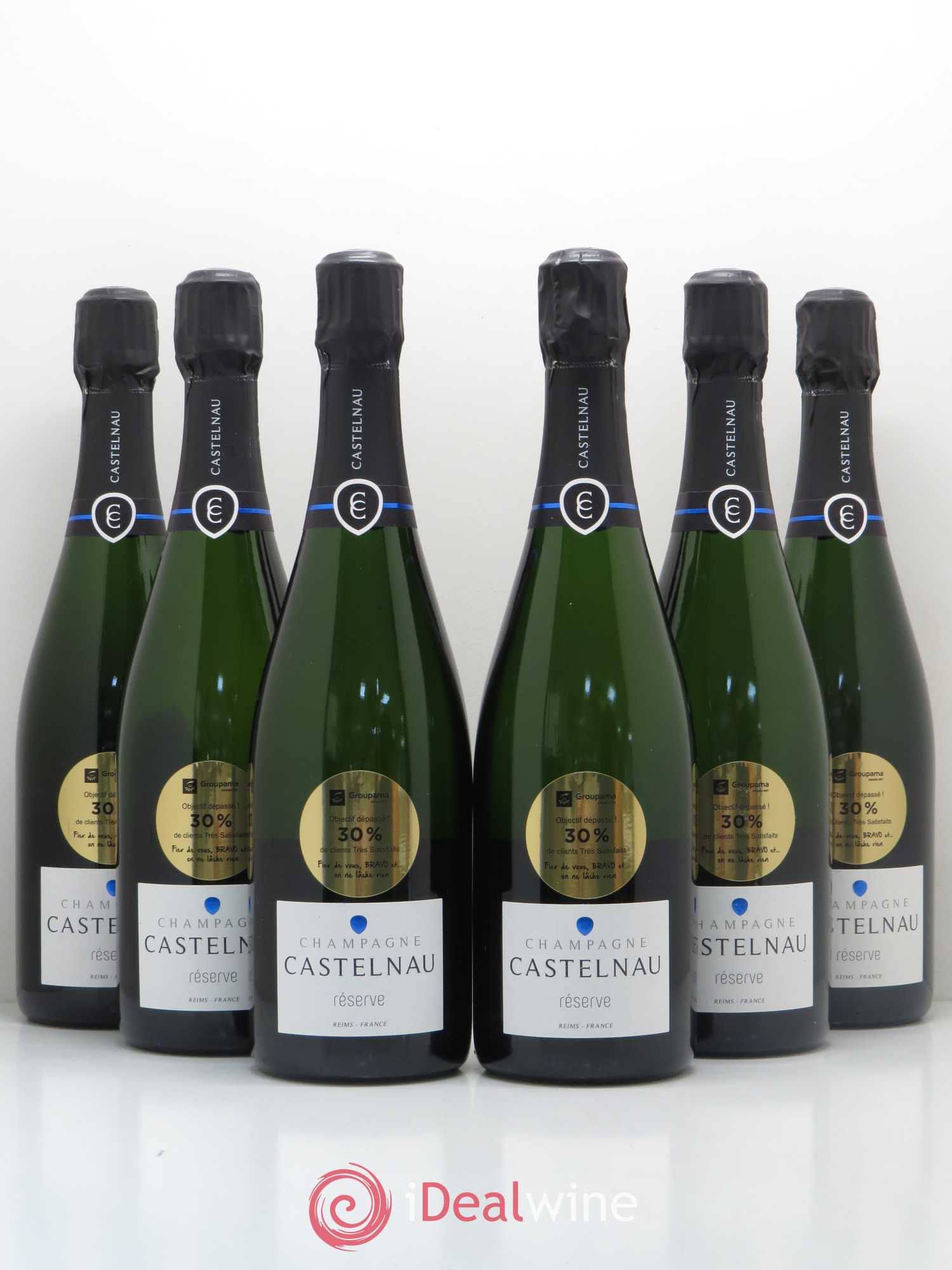 Champagne Castelnau Réserve - Posten von 6 Flaschen - 0
