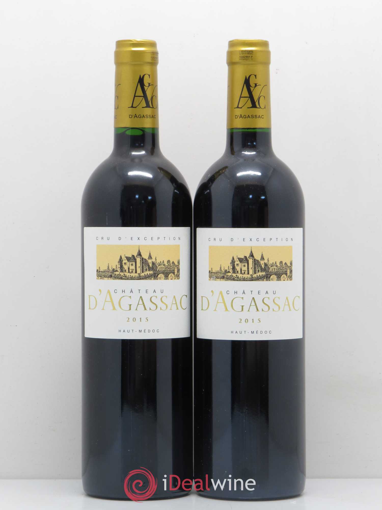 Château d' Agassac Cru Bourgeois 2015 - Lot de 2 bouteilles - 0