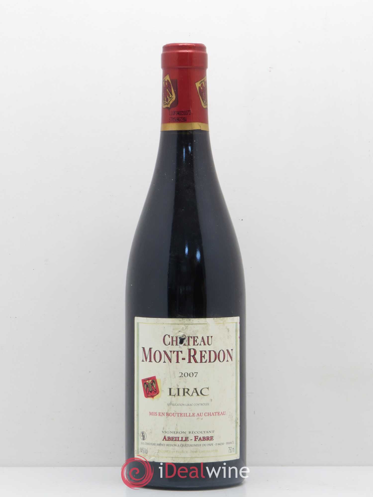 Lirac Château Mont-Redon 2007 - Lot de 1 bouteille - 0