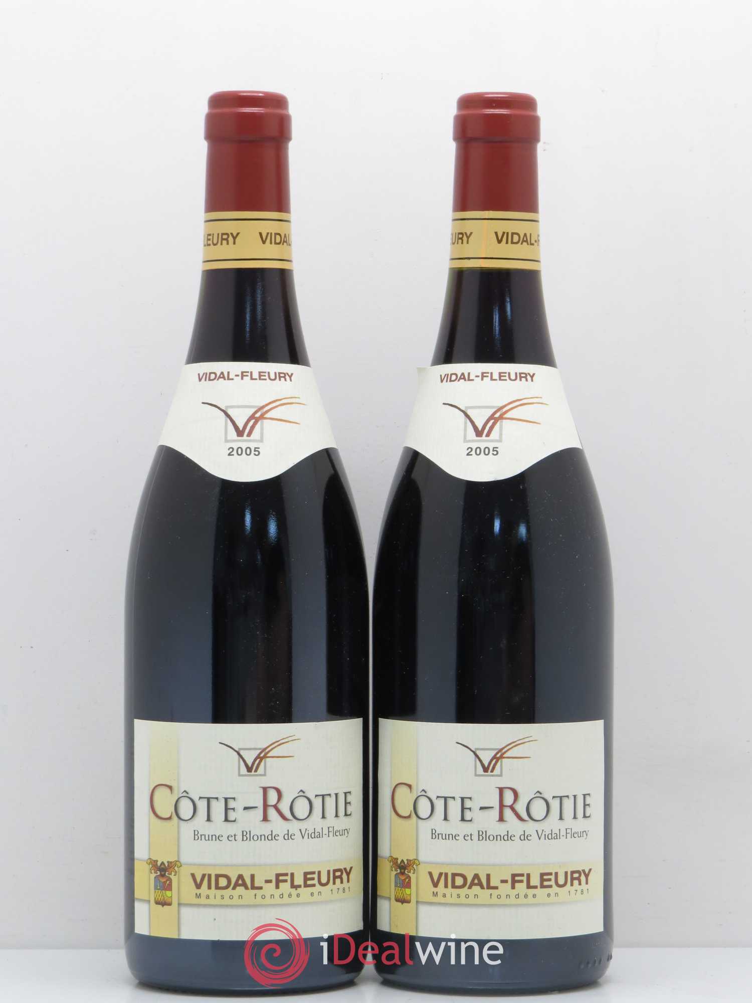Côte-Rôtie Brune et Blonde Vidal-Fleury 2005 - Posten von 2 Flaschen - 0