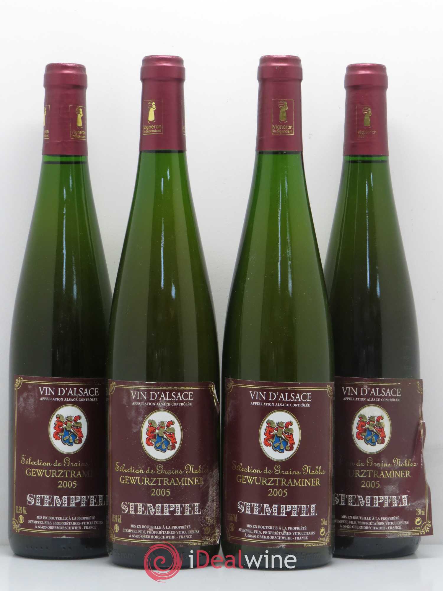 Gewurztraminer Sélection de Grains Nobles Stempfel (sans prix de réserve) 2005 - Lotto di 4 bottiglie - 0