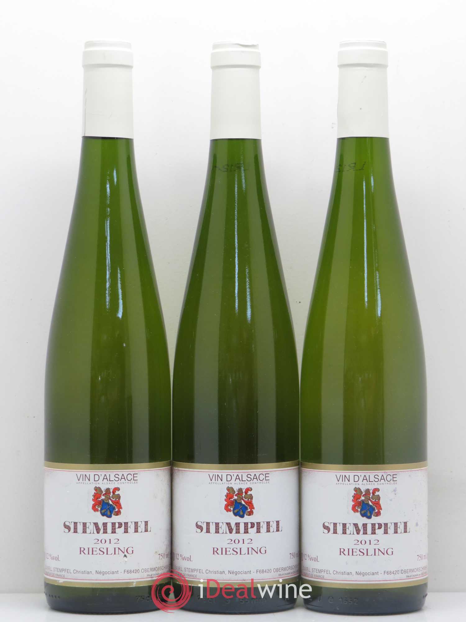 Riesling Stempfel (sans prix de réserve) 2012 - Lotto di 3 bottiglie - 0