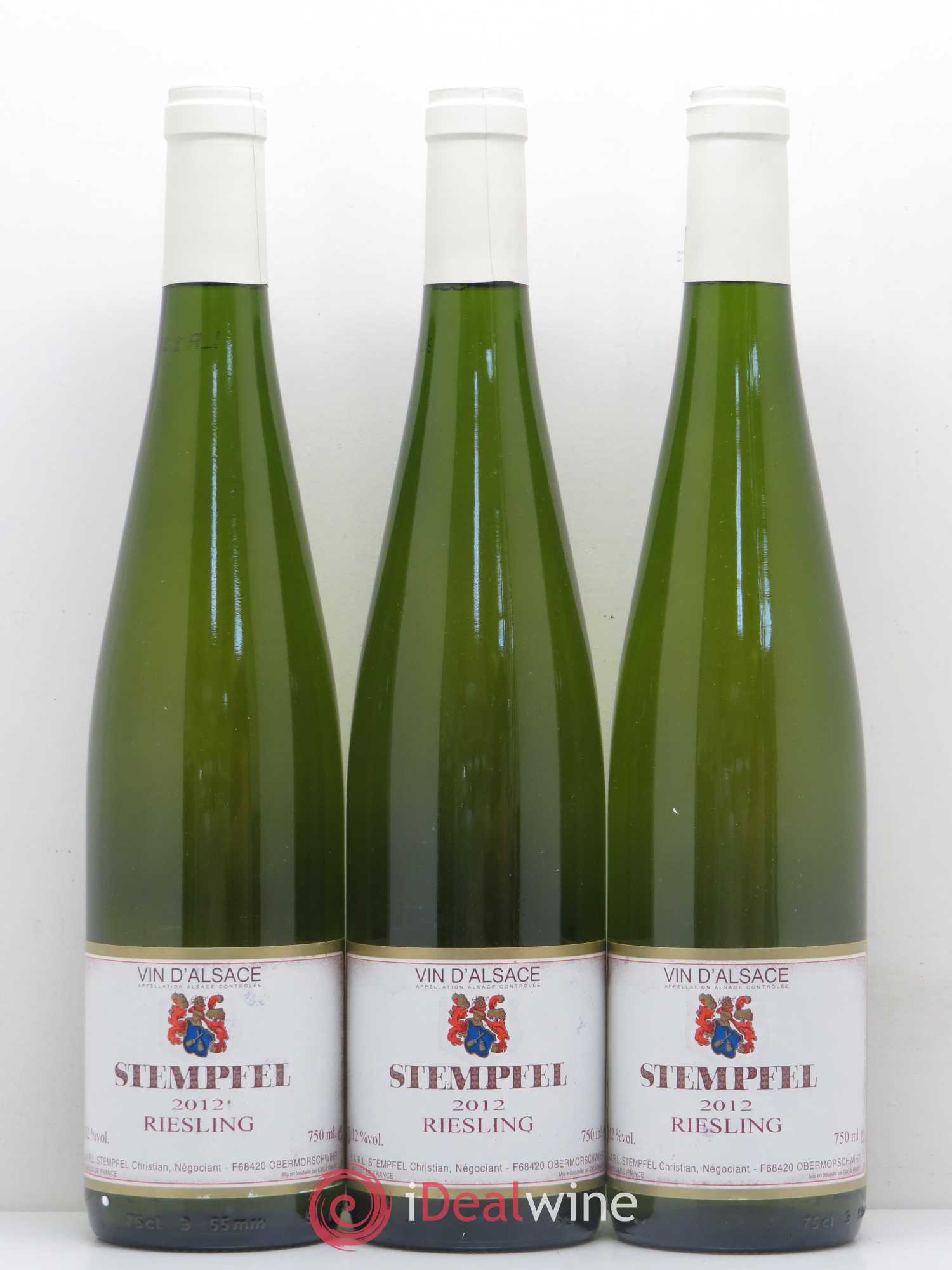 Riesling Stempfel (sans prix de réserve) 2012 - Posten von 3 Flaschen - 0