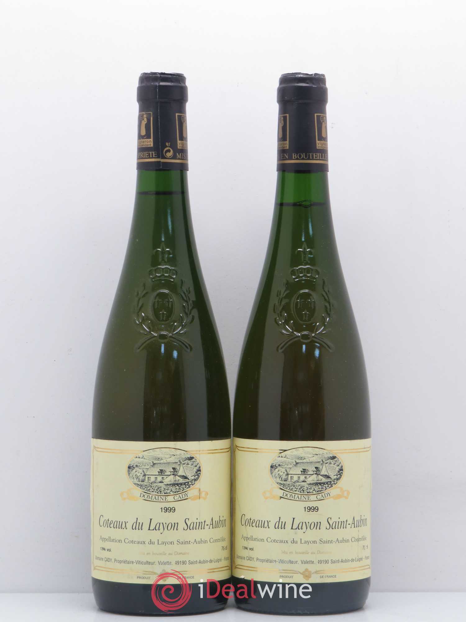 Coteaux du Layon Saint-Aubin Domaine Cady (sans prix de réserve) 1999 - Lotto di 2 bottiglie - 0