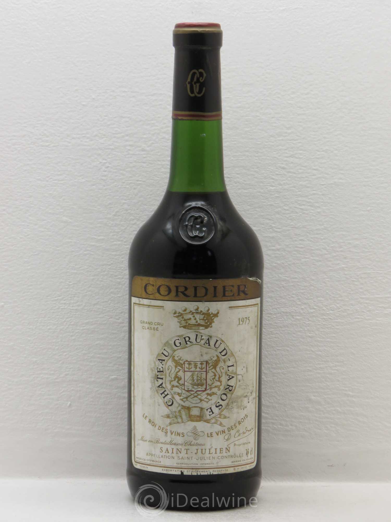 Château Gruaud Larose 2ème Grand Cru Classé 1975 - Lot de 1 bouteille - 0
