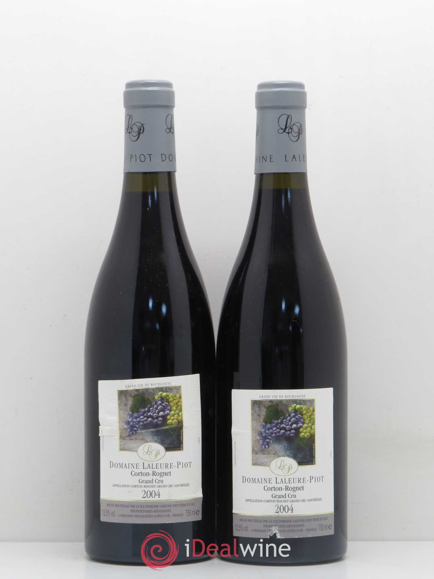 Corton Grand Cru Rognet Domaine Laleure-Piot 2004 - Lot de 2 bouteilles - 0