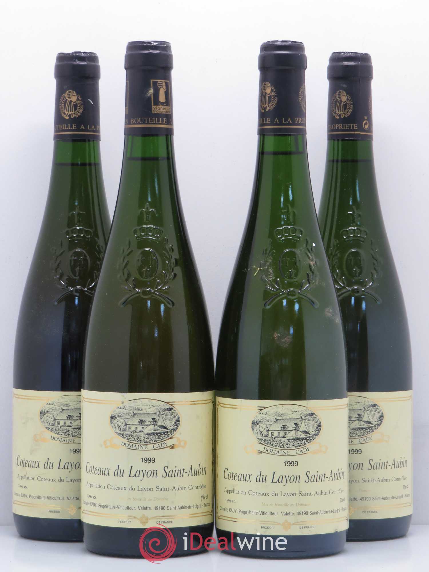 Coteaux du Layon Saint-Aubin Domaine Cady (sans prix de réserve) 1999 - Lotto di 4 bottiglie - 0