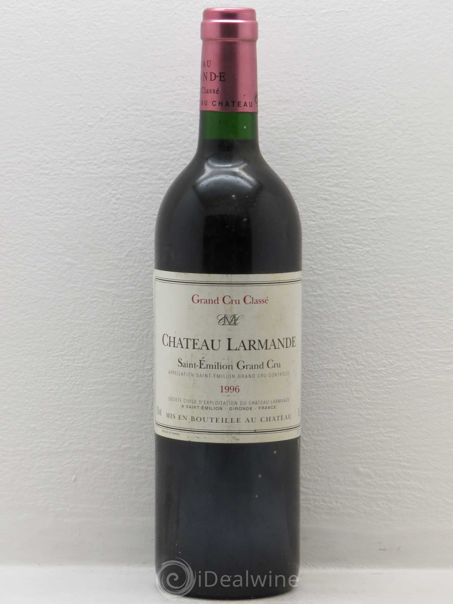 Château Larmande Grand Cru Classé 1996 - Lot de 1 bouteille - 0