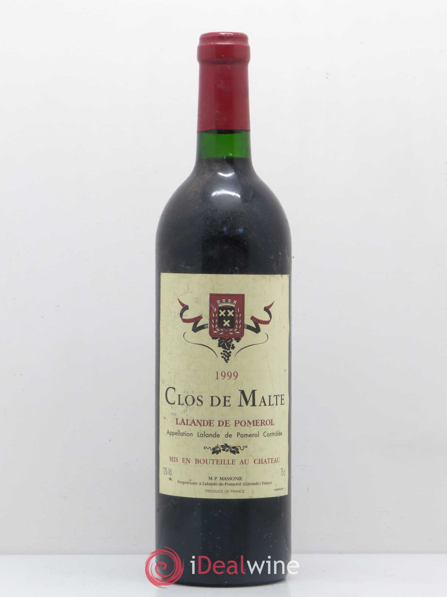 Bordeaux Lalande De Pomerol Clos De Malte 1999 - Posten von 1 Flasche - 0