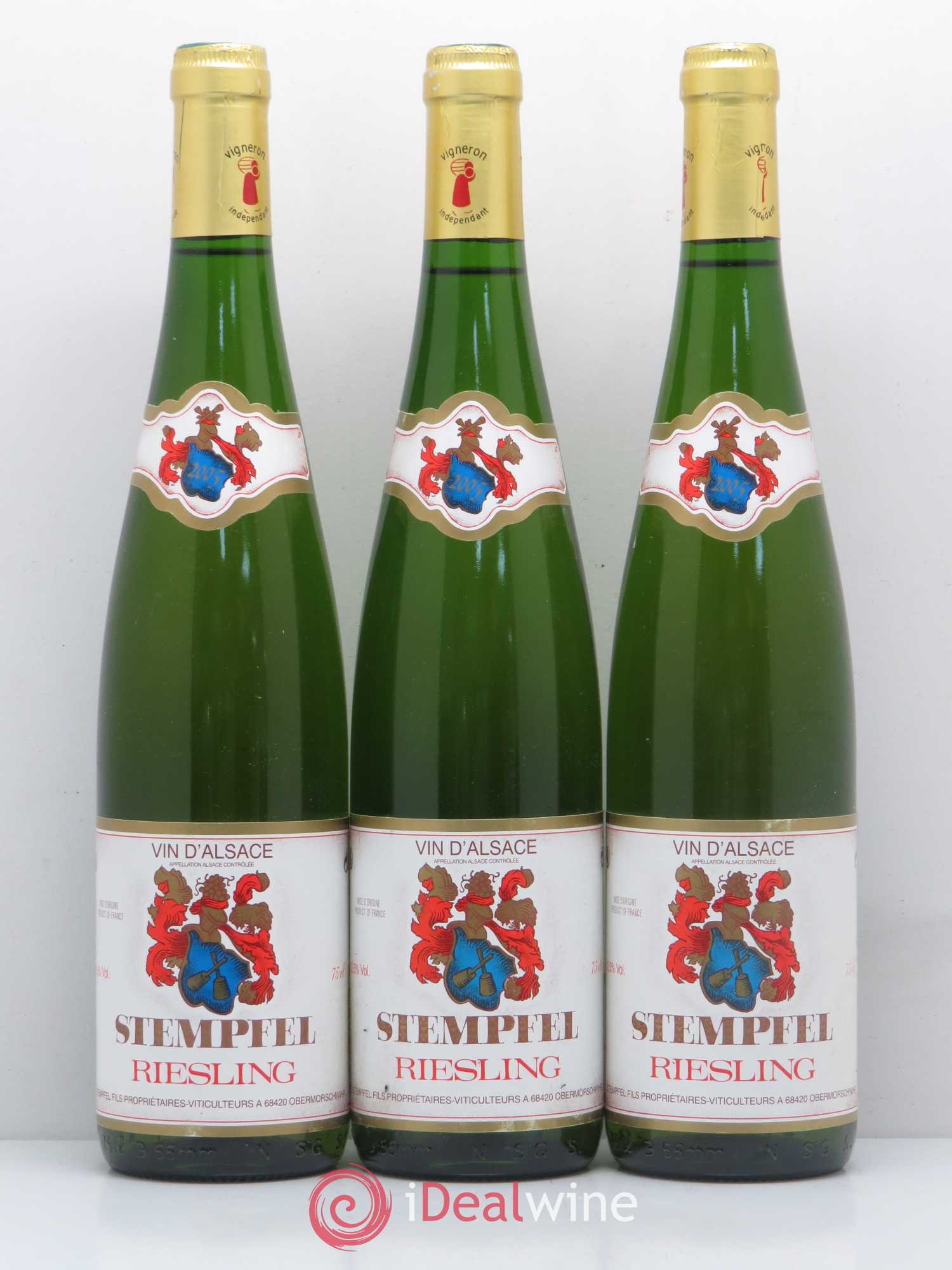 Riesling Stempfel (sans prix de réserve) 2005 - Posten von 3 Flaschen - 0