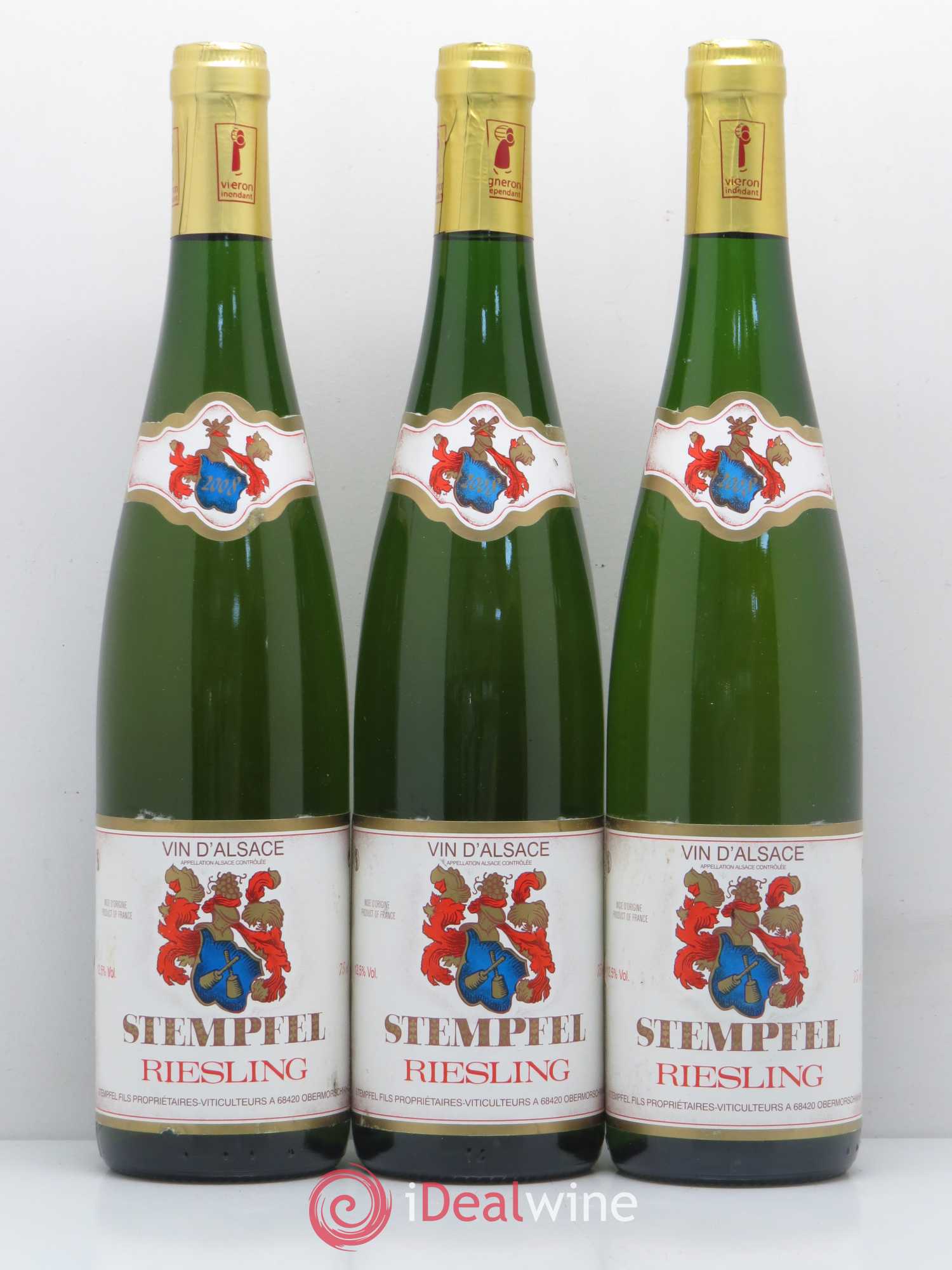 Riesling Stempfel (sans prix de réserve) 2008 - Posten von 3 Flaschen - 0
