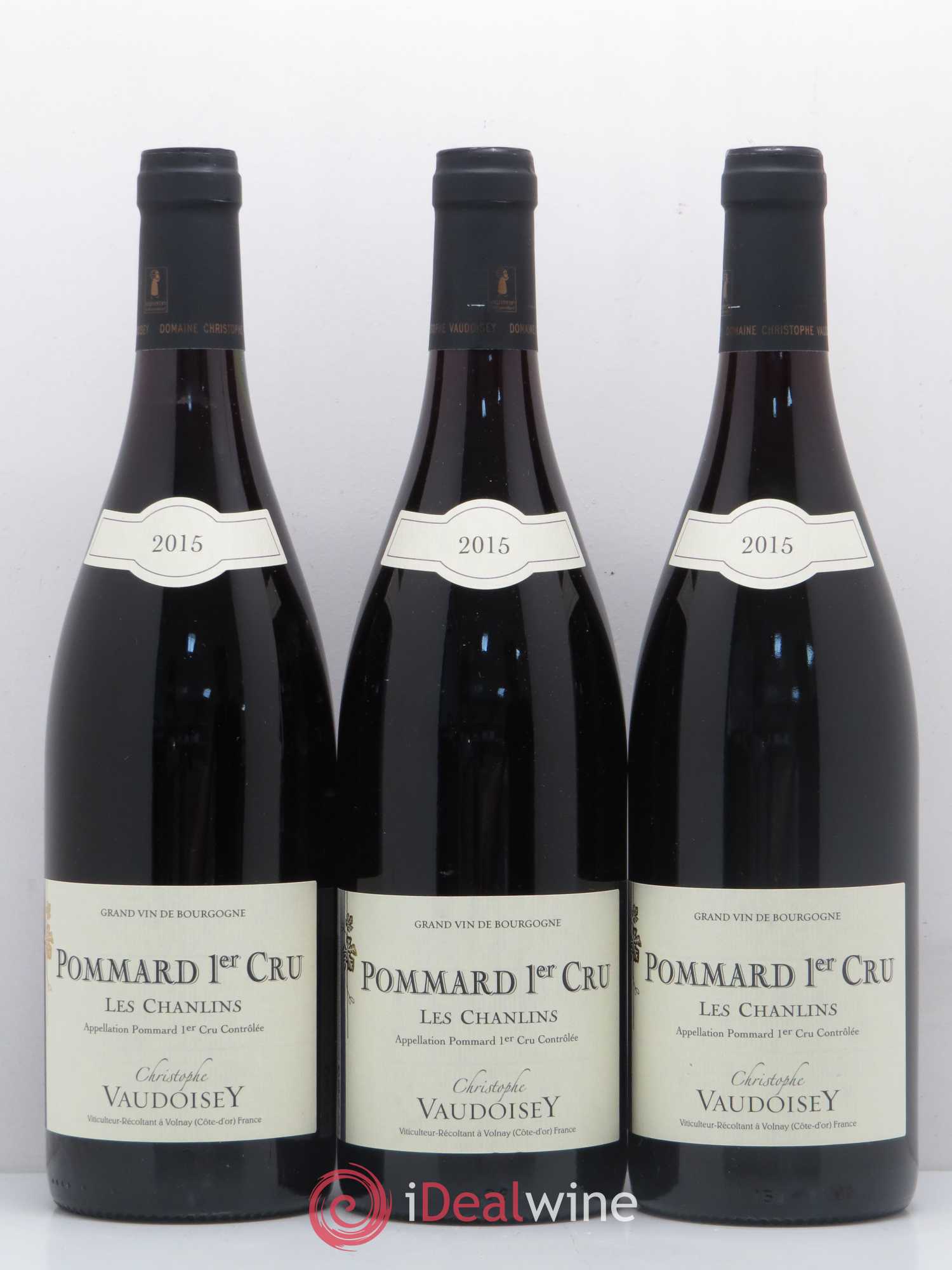 Pommard 1er Cru Les Chanlins Domaine Christophe Vaudoisey (sans prix de réserve) 2015 - Posten von 3 Flaschen - 0