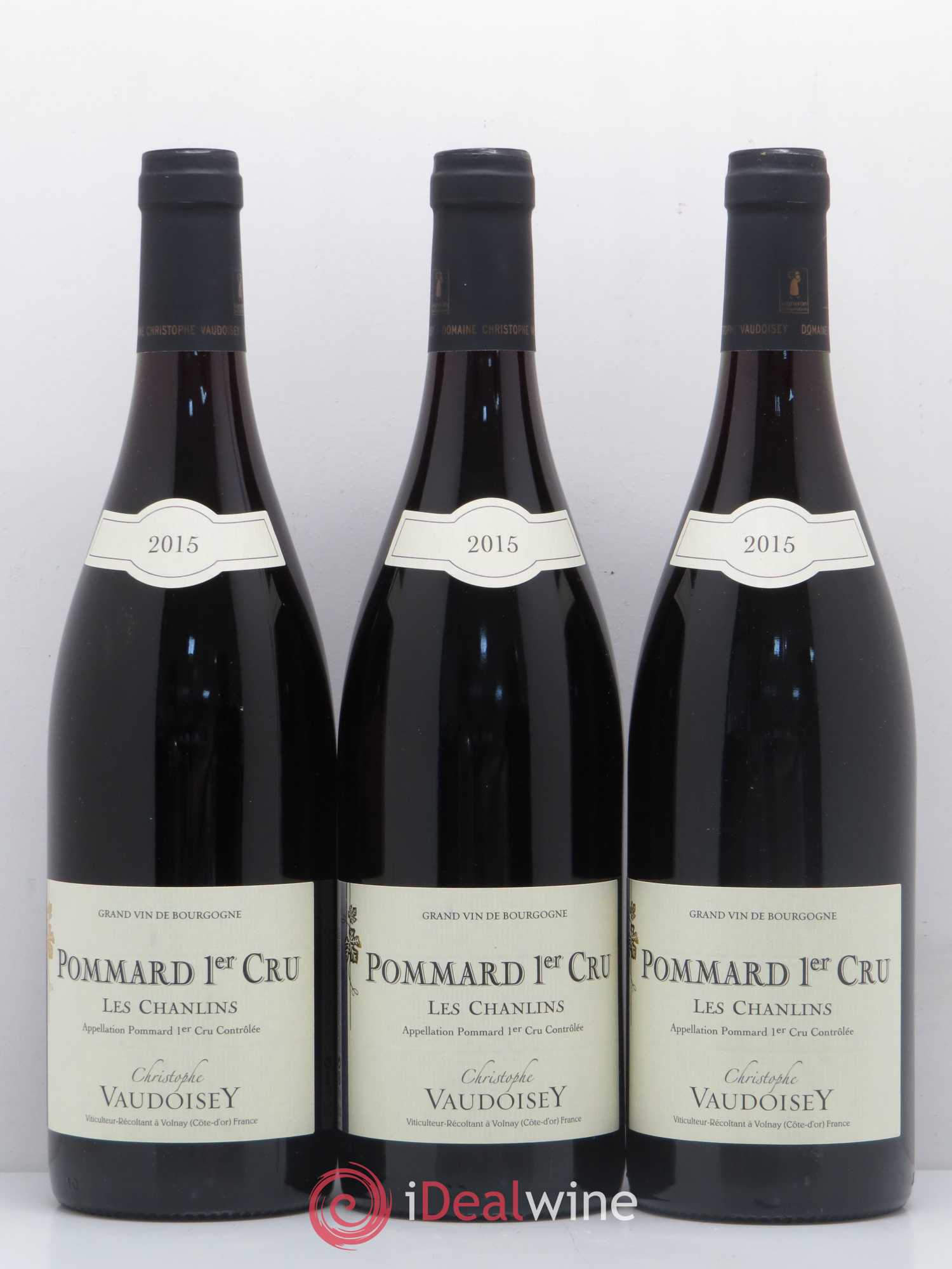 Pommard 1er Cru Les Chanlins Domaine Christophe Vaudoisey (sans prix de réserve) 2015 - Posten von 3 Flaschen - 0