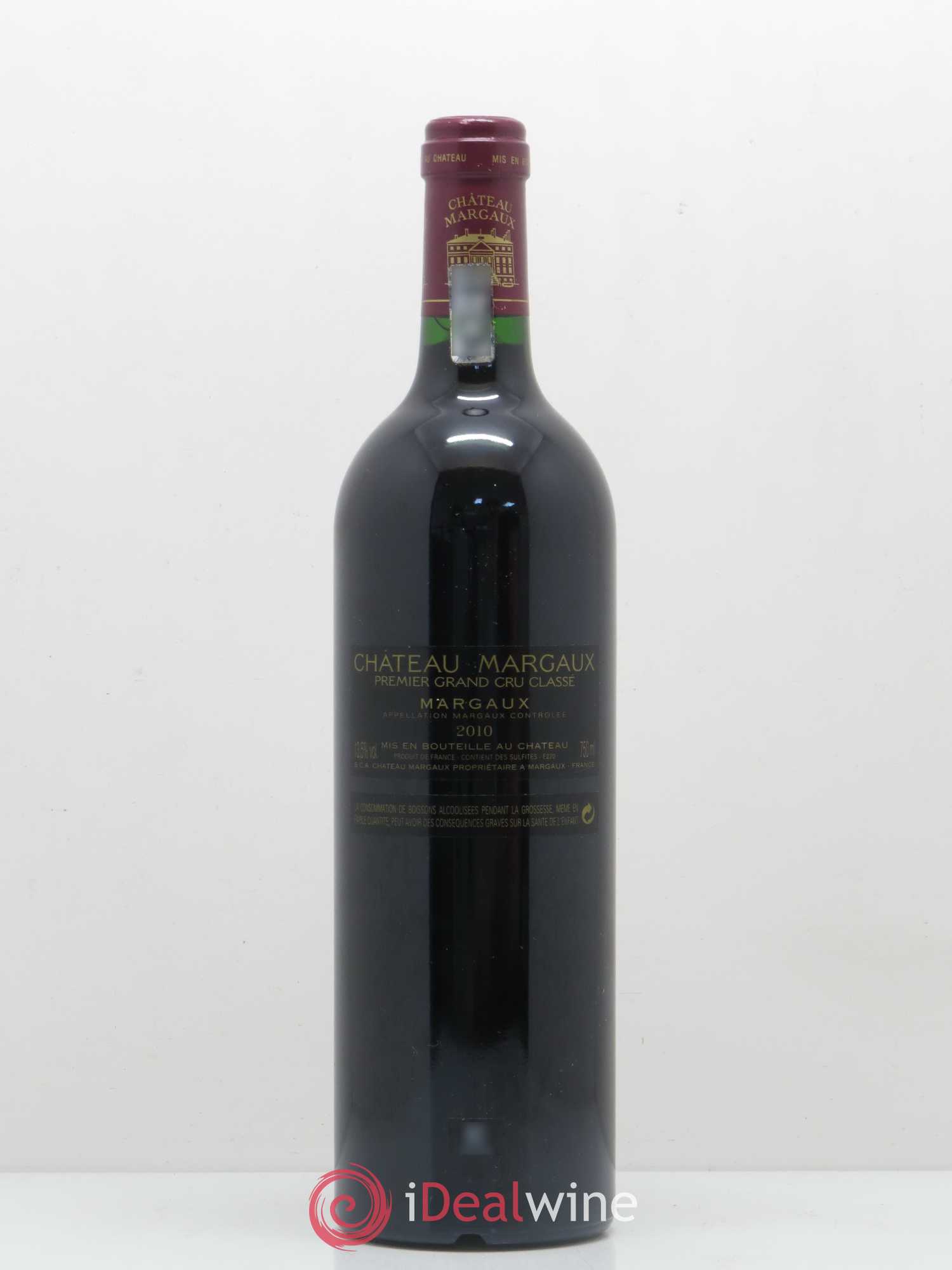 Château Margaux 1er Grand Cru Classé (sans prix de réserve) 2010 - Lot de 1 bouteille - 1