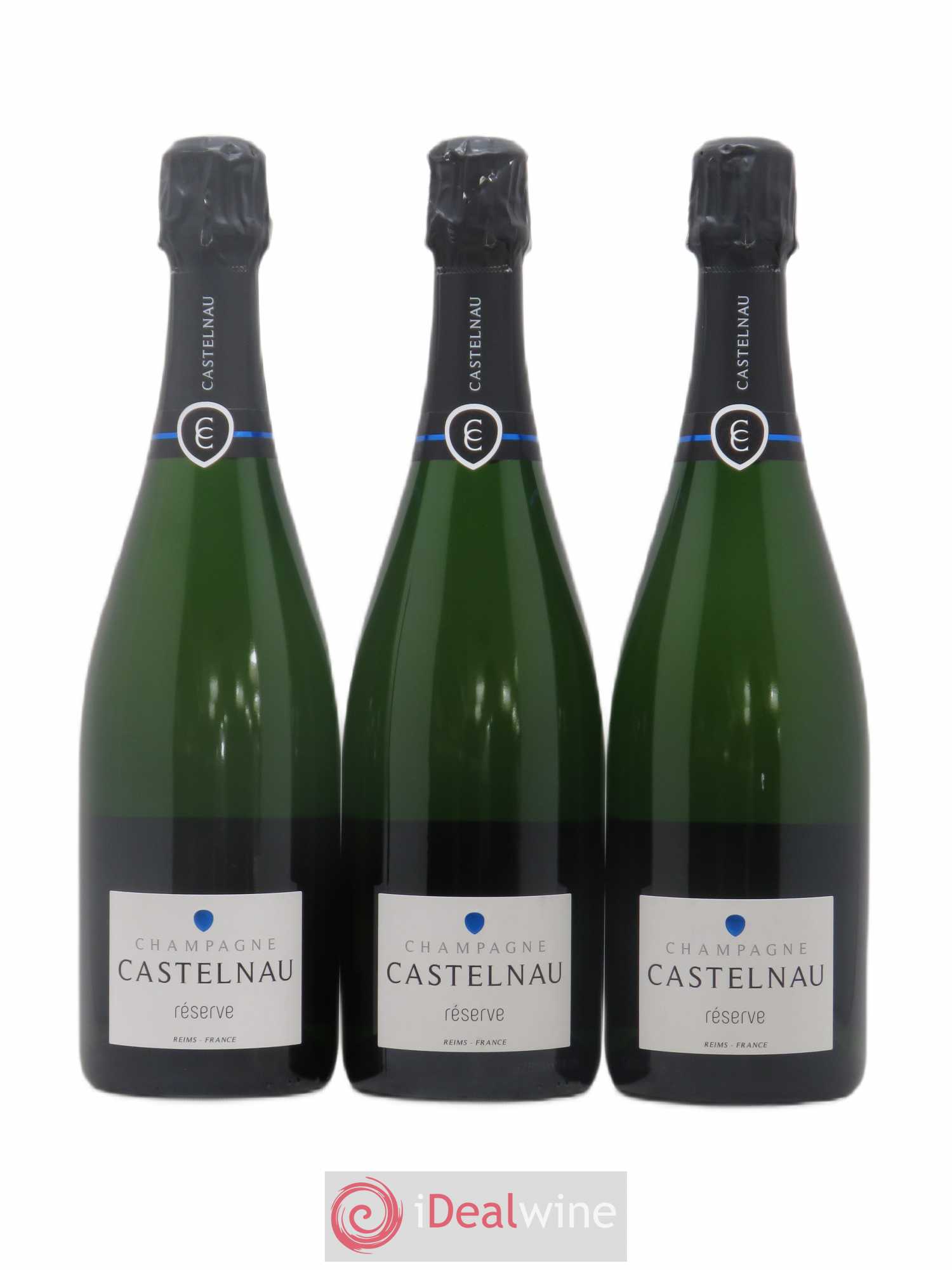 Champagne Brut Reserve De Castelnau - Posten von 3 Flaschen - 0