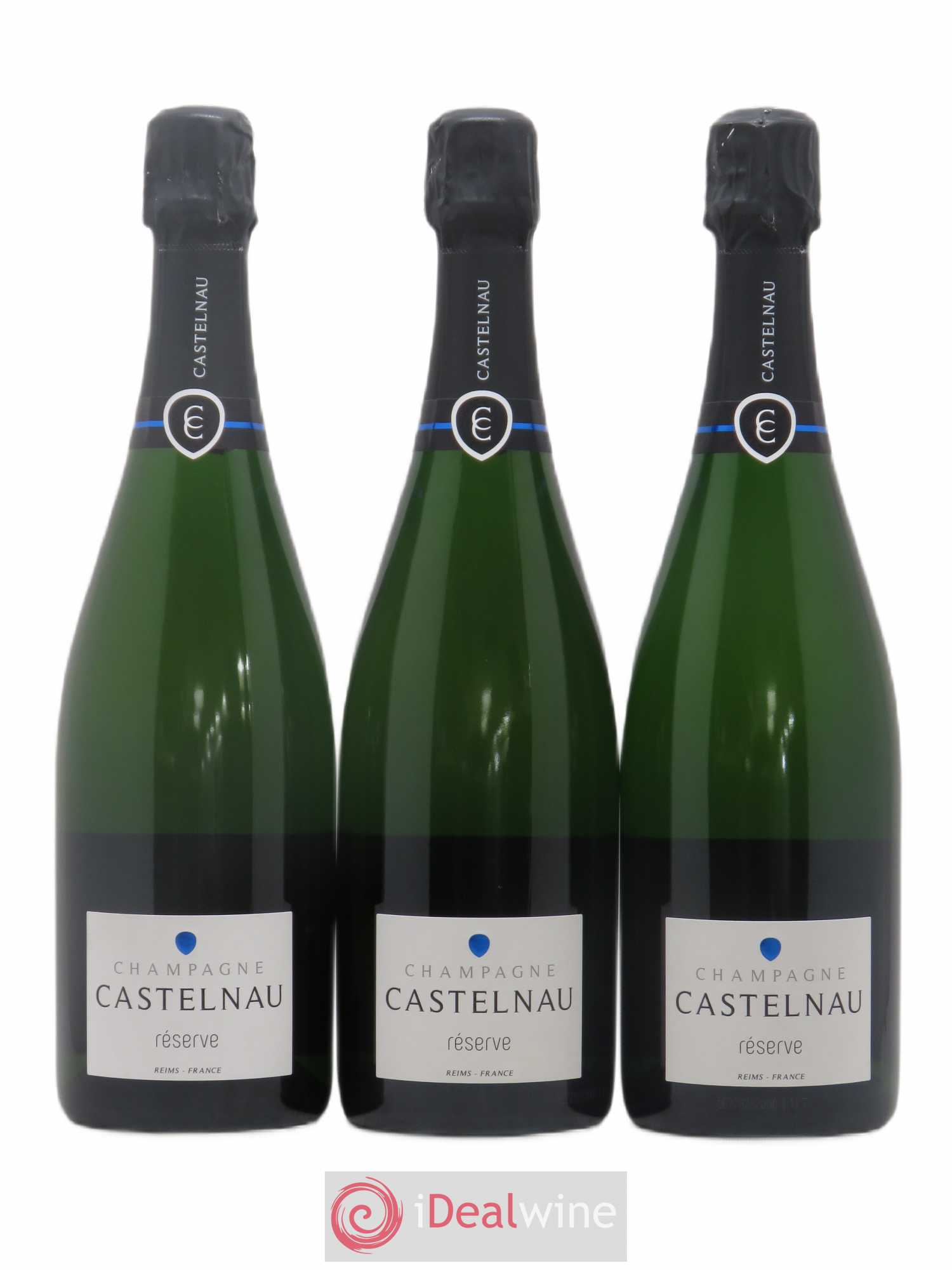 Champagne Brut Reserve De Castelnau - Posten von 3 Flaschen - 0