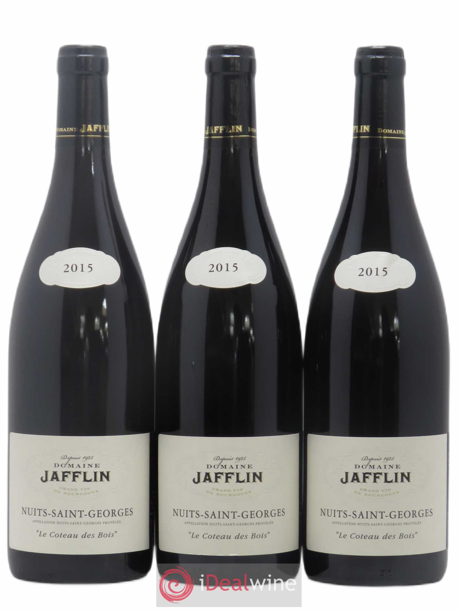 Nuits-Saint-Georges Le Coteau Des Bois Domaine Jafflin (sans prix de réserve) 2015 - Posten von 3 Flaschen - 0