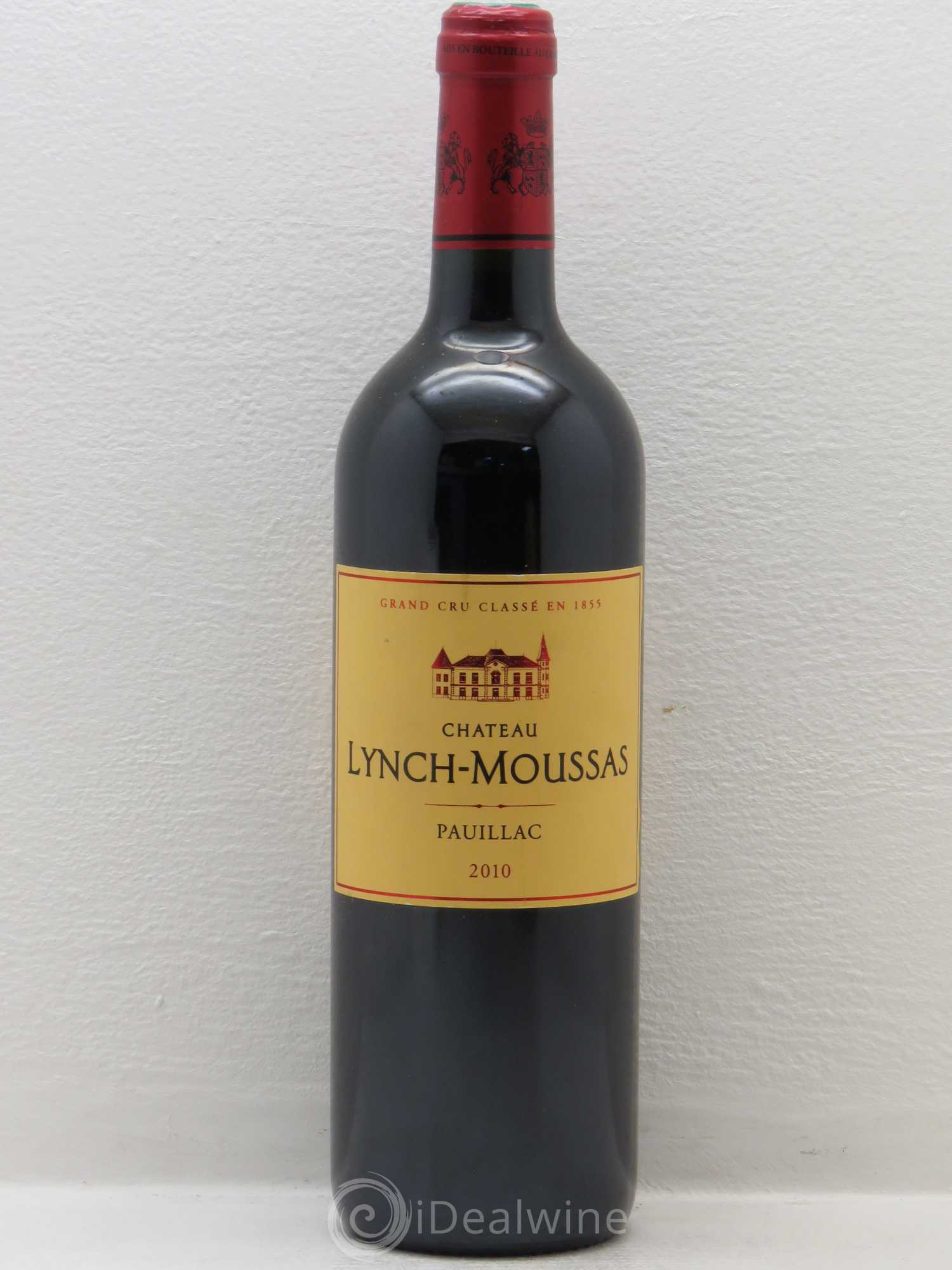 Château Lynch Moussas 5ème Grand Cru Classé 2010 - Lot de 1 bouteille - 0
