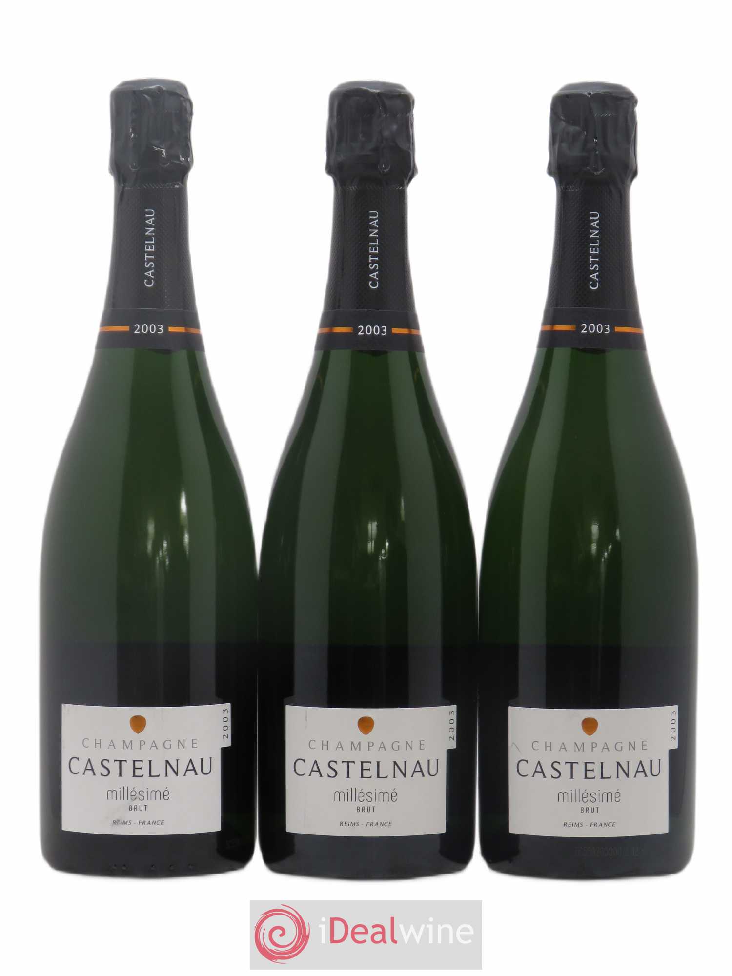 Champagne Brut Millésimé De Castelnau 2003 - Posten von 3 Flaschen - 0