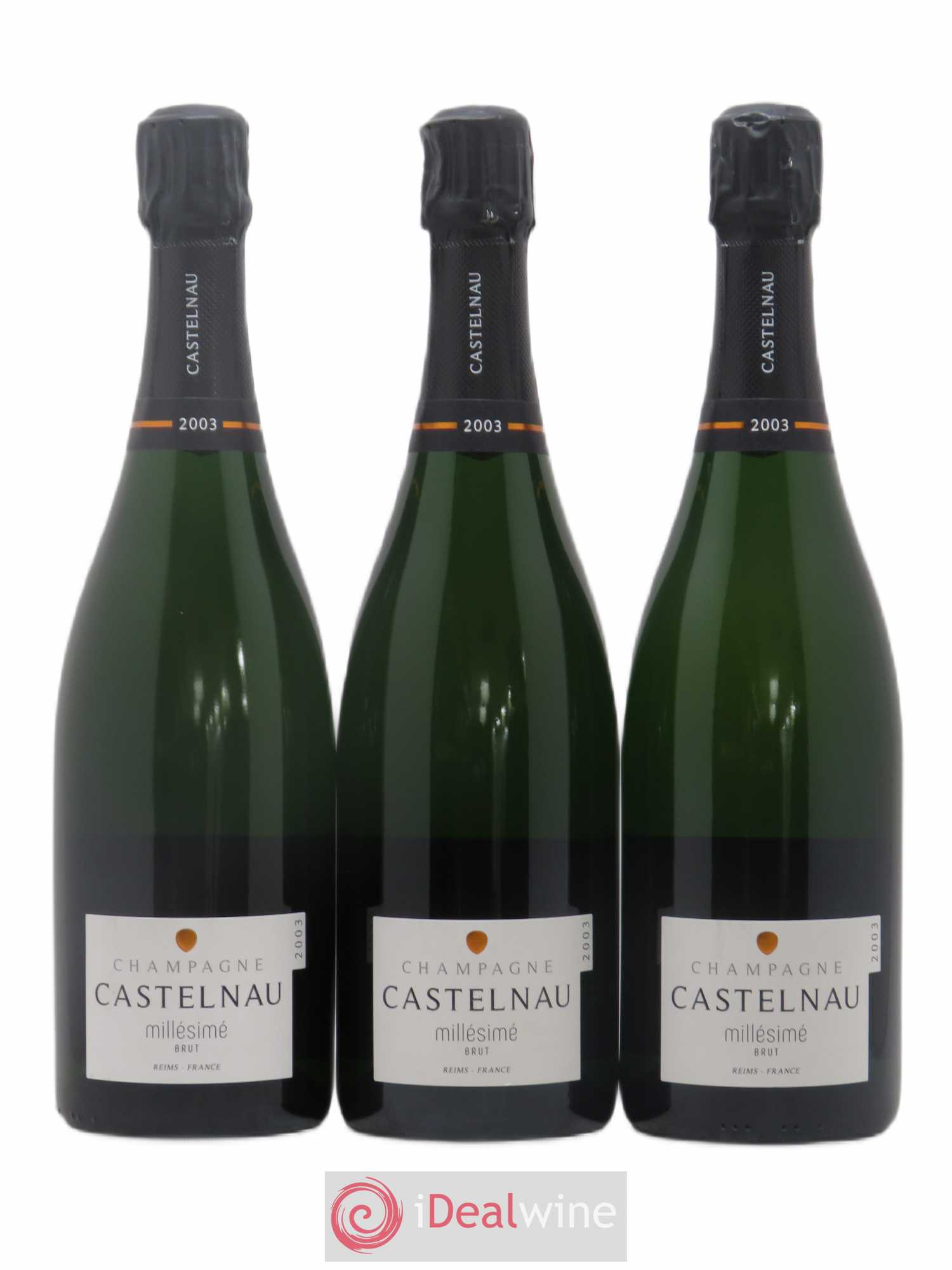 Champagne Brut Millésimé De Castelnau 2003 - Posten von 3 Flaschen - 0