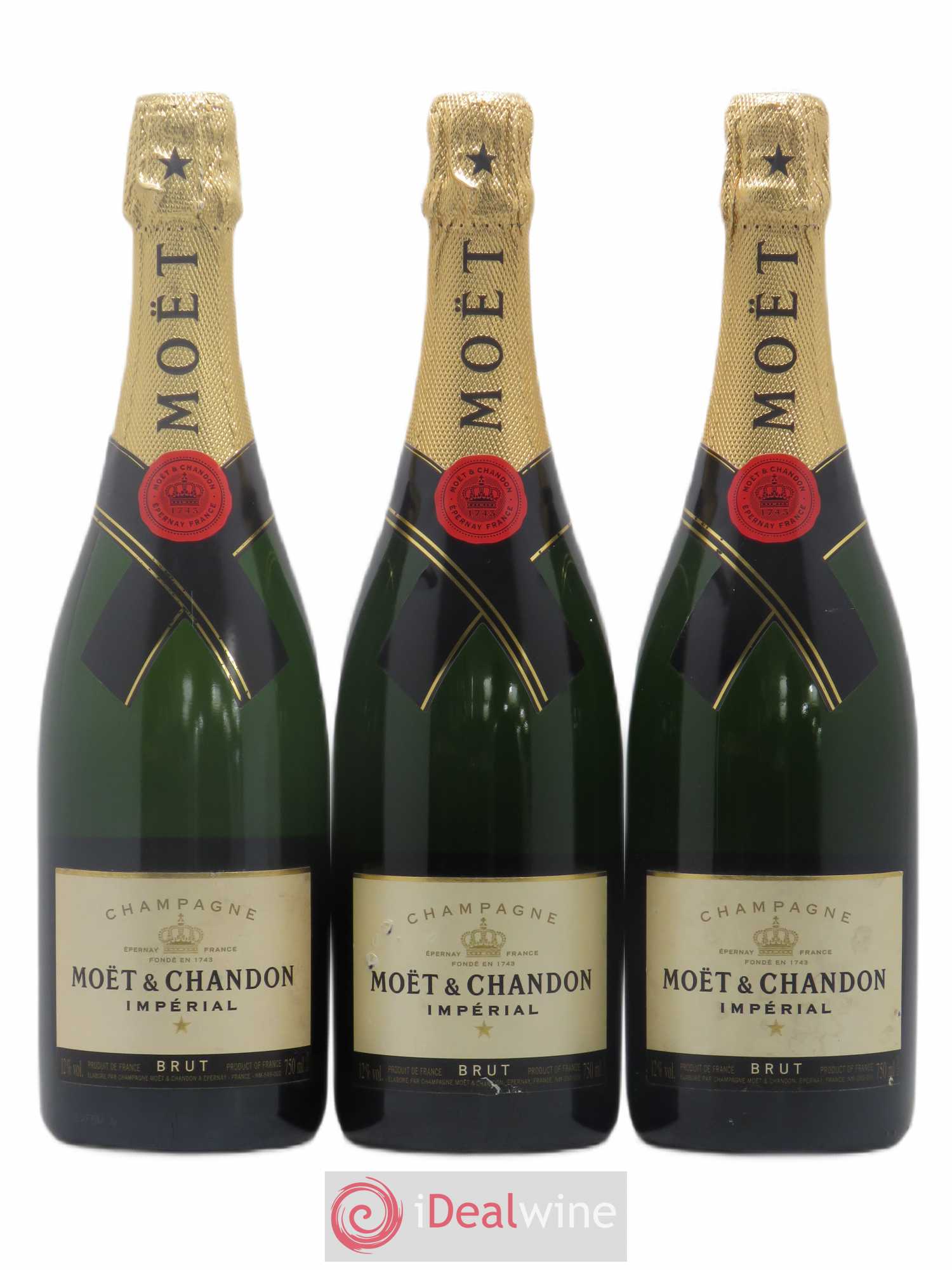 Impérial Brut Moët et Chandon (sans prix de réserve) - Lot de 3 bouteilles - 0