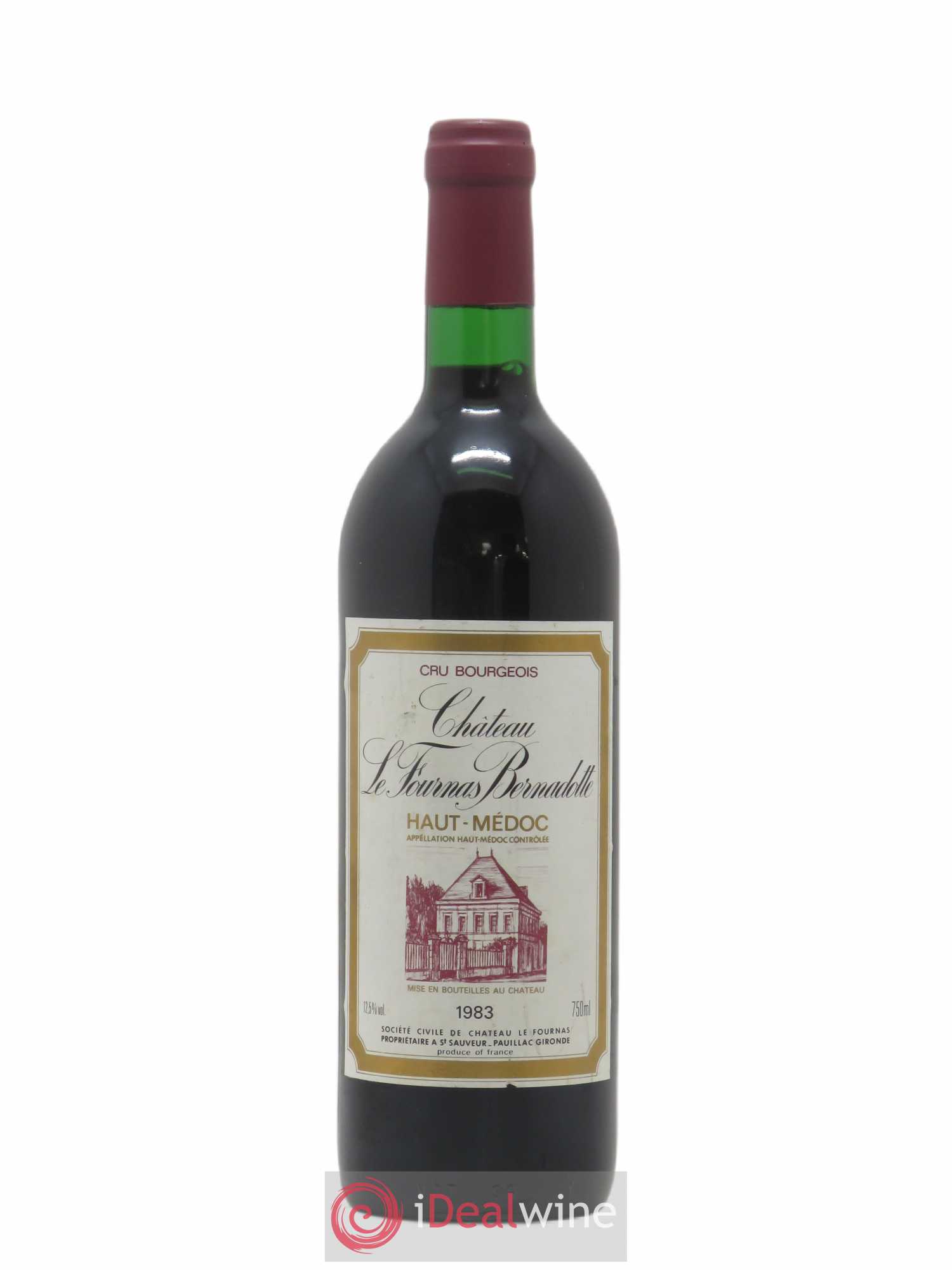Haut Médoc Château Le Fournas Bernadotte (sans prix de réserve) 1983 - Posten von 1 Flasche - 0