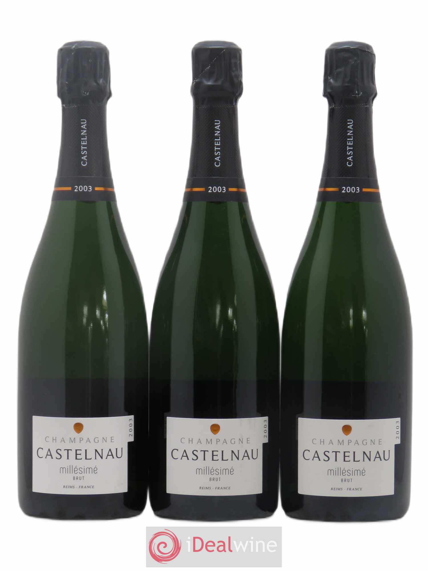 Champagne Brut Millésimé De Castelnau 2003 - Posten von 3 Flaschen - 0
