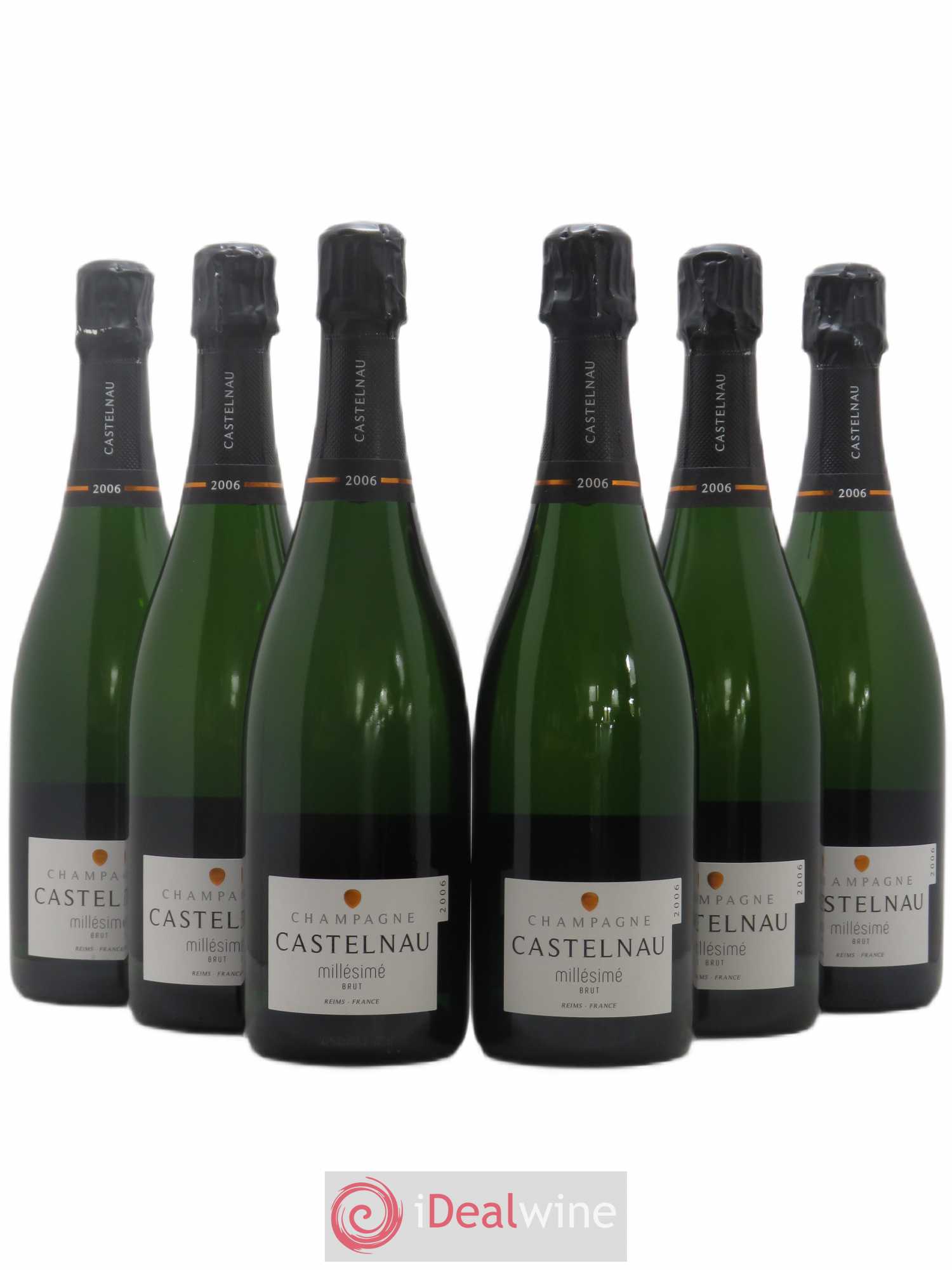 Champagne Brut Millésimé De Castelnau 2006 - Posten von 6 Flaschen - 0