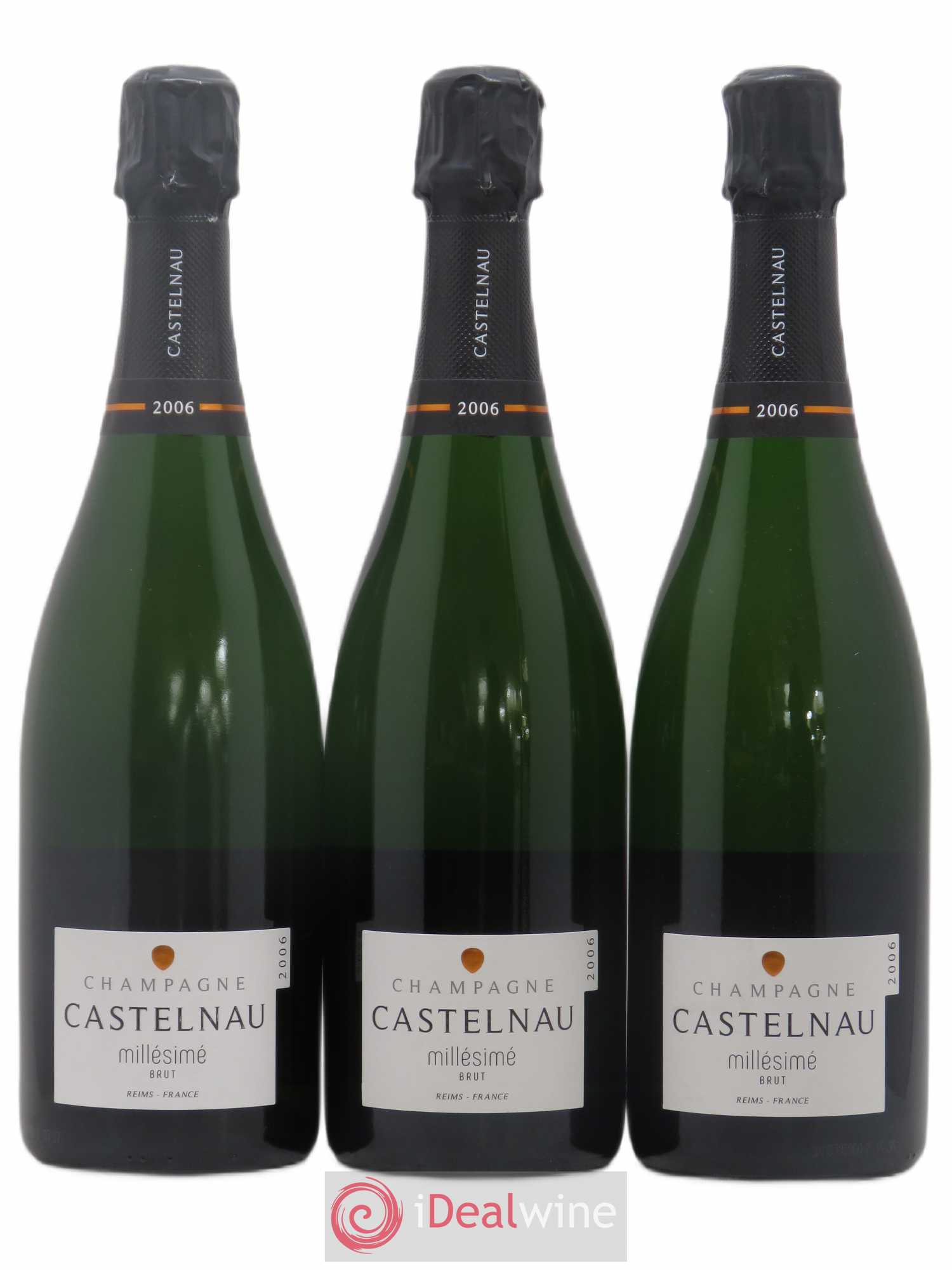 Champagne Brut Millésimé De Castelnau 2006 - Posten von 3 Flaschen - 0