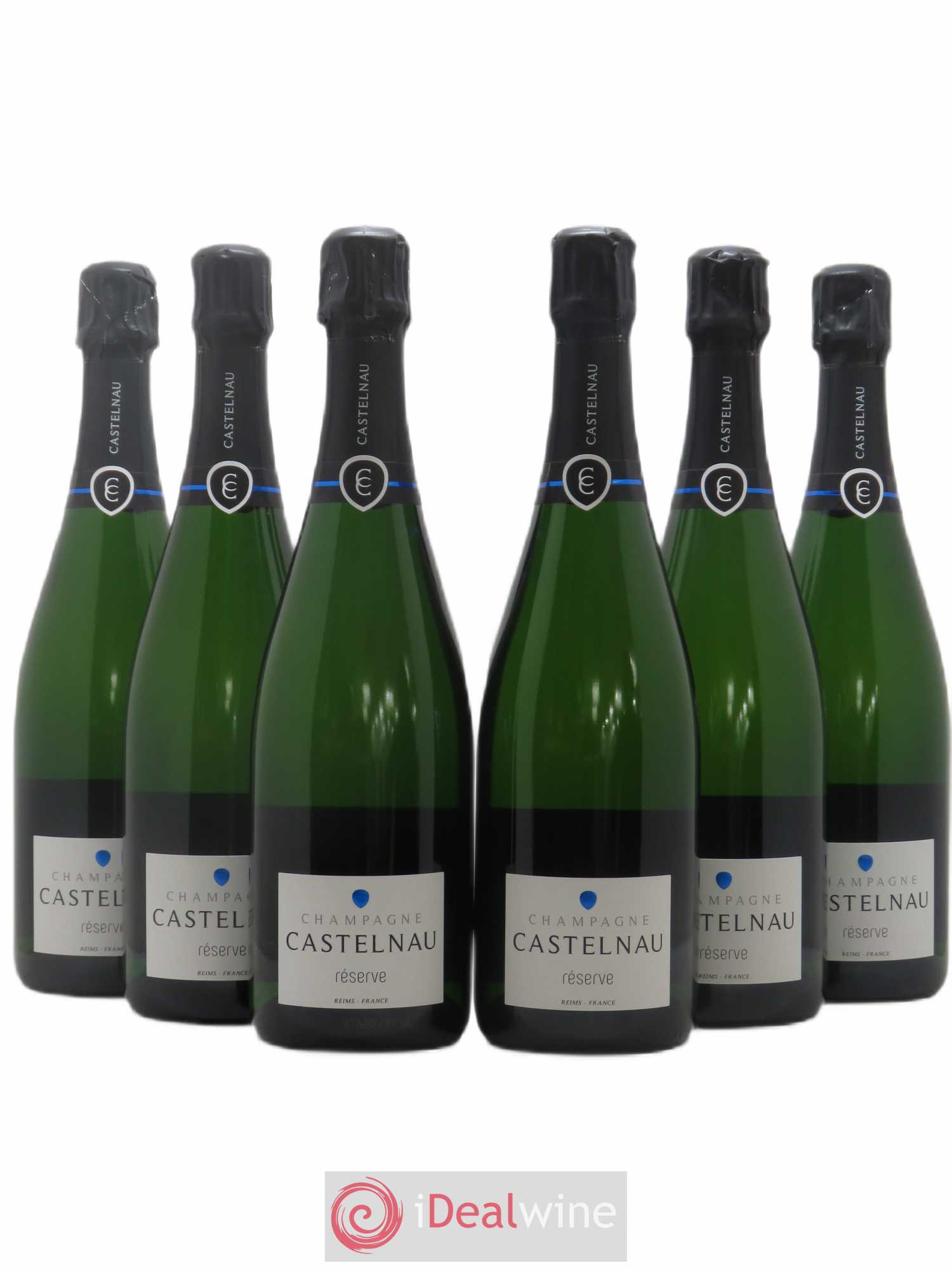 Champagne Brut Reserve De Castelnau - Posten von 6 Flaschen - 0