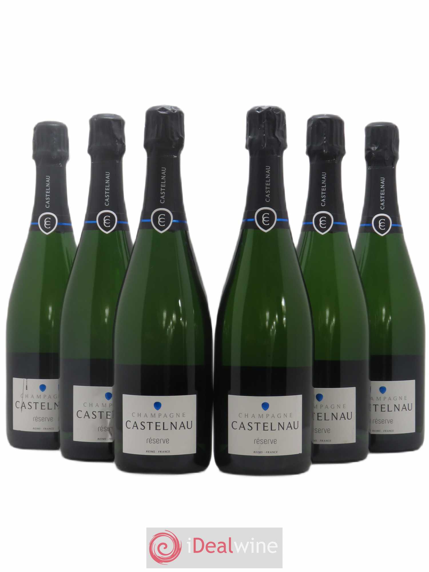 Champagne Brut Reserve De Castelnau (sans prix de réserve) - Posten von 6 Flaschen - 0