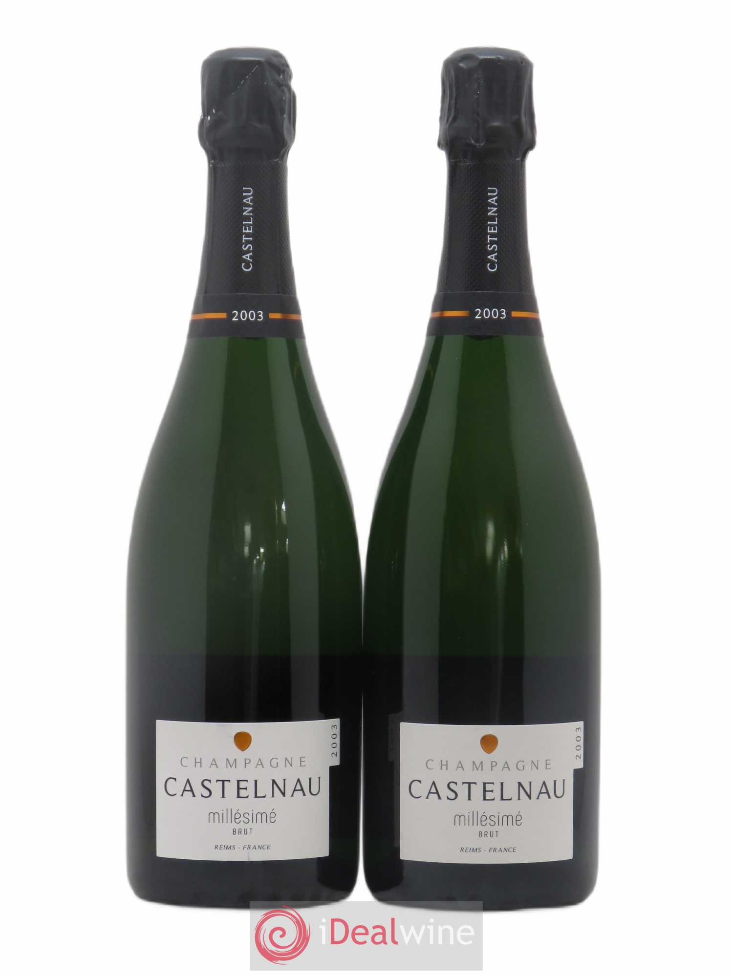 Champagne Brut Millésimé De Castelnau 2003 - Posten von 2 Flaschen - 0