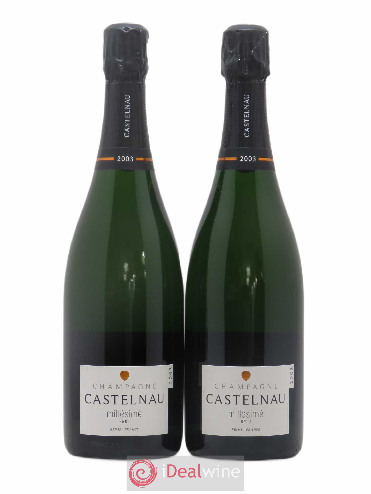 Champagne Brut Millésimé De Castelnau (sans prix de réserve) 2003 - Posten von 2 Flaschen - 0
