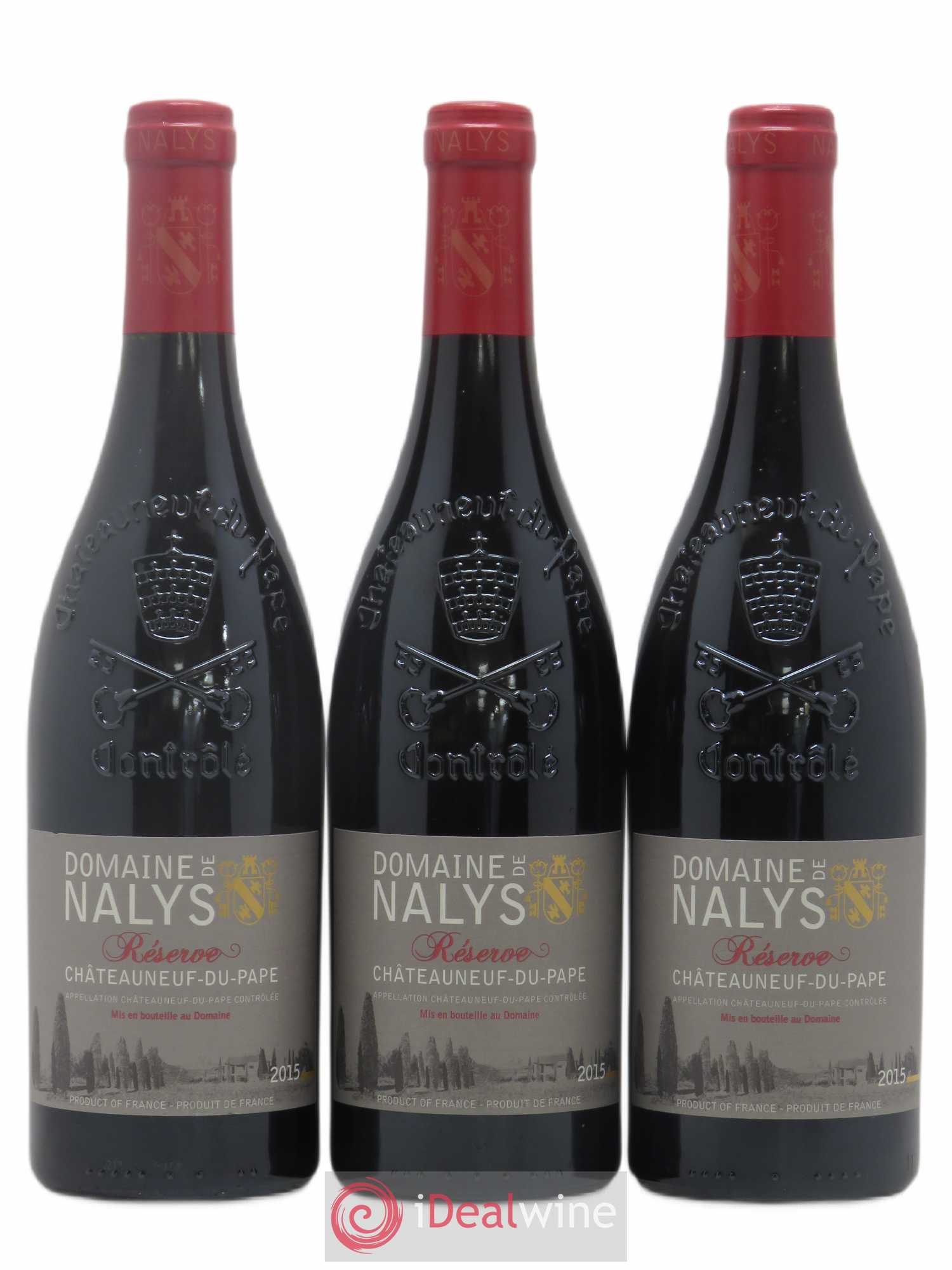 Châteauneuf-du-Pape Château de Nalys Reserve 2015 - Lot de 3 bouteilles - 0