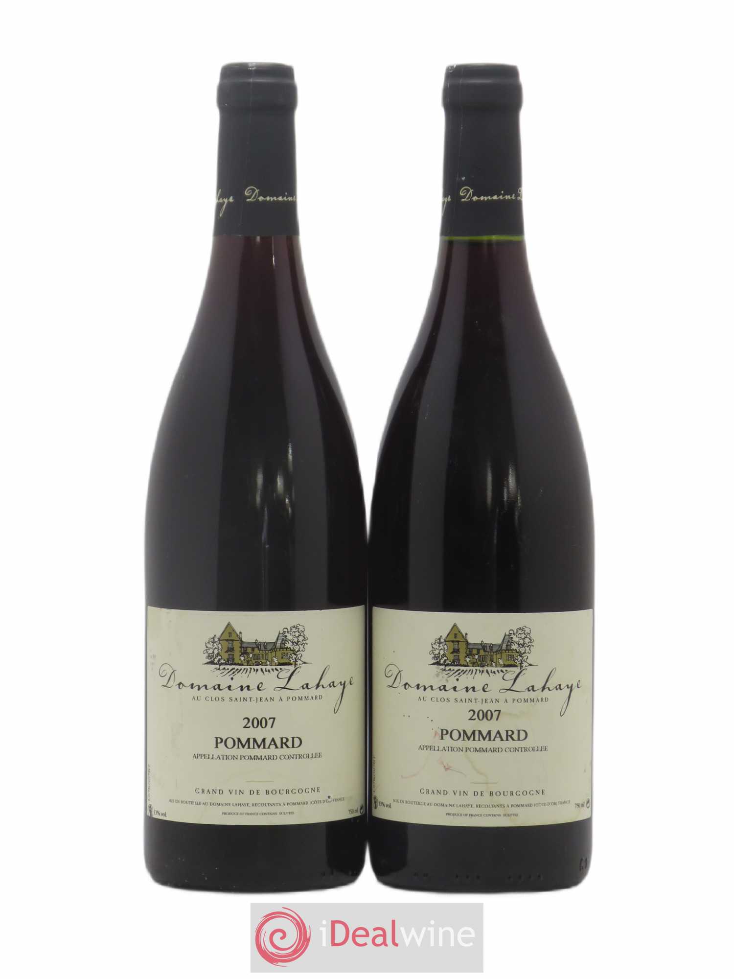 Pommard Lahaye 2007 - Lot de 2 bouteilles - 0
