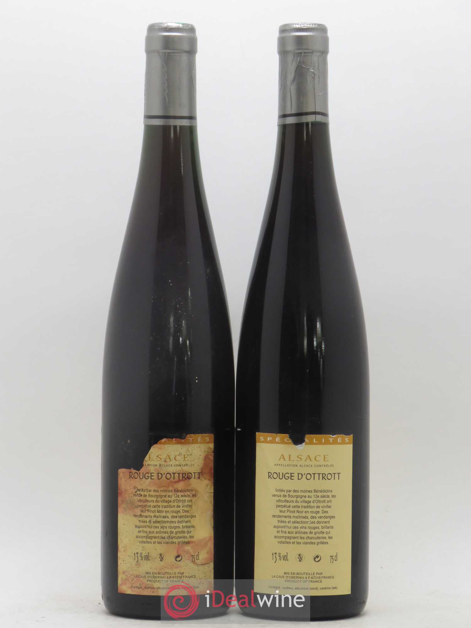 Alsace Rouge d'Otrott Cave d'Obernai (sans prix de réserve) 2008 - Posten von 2 Flaschen - 1