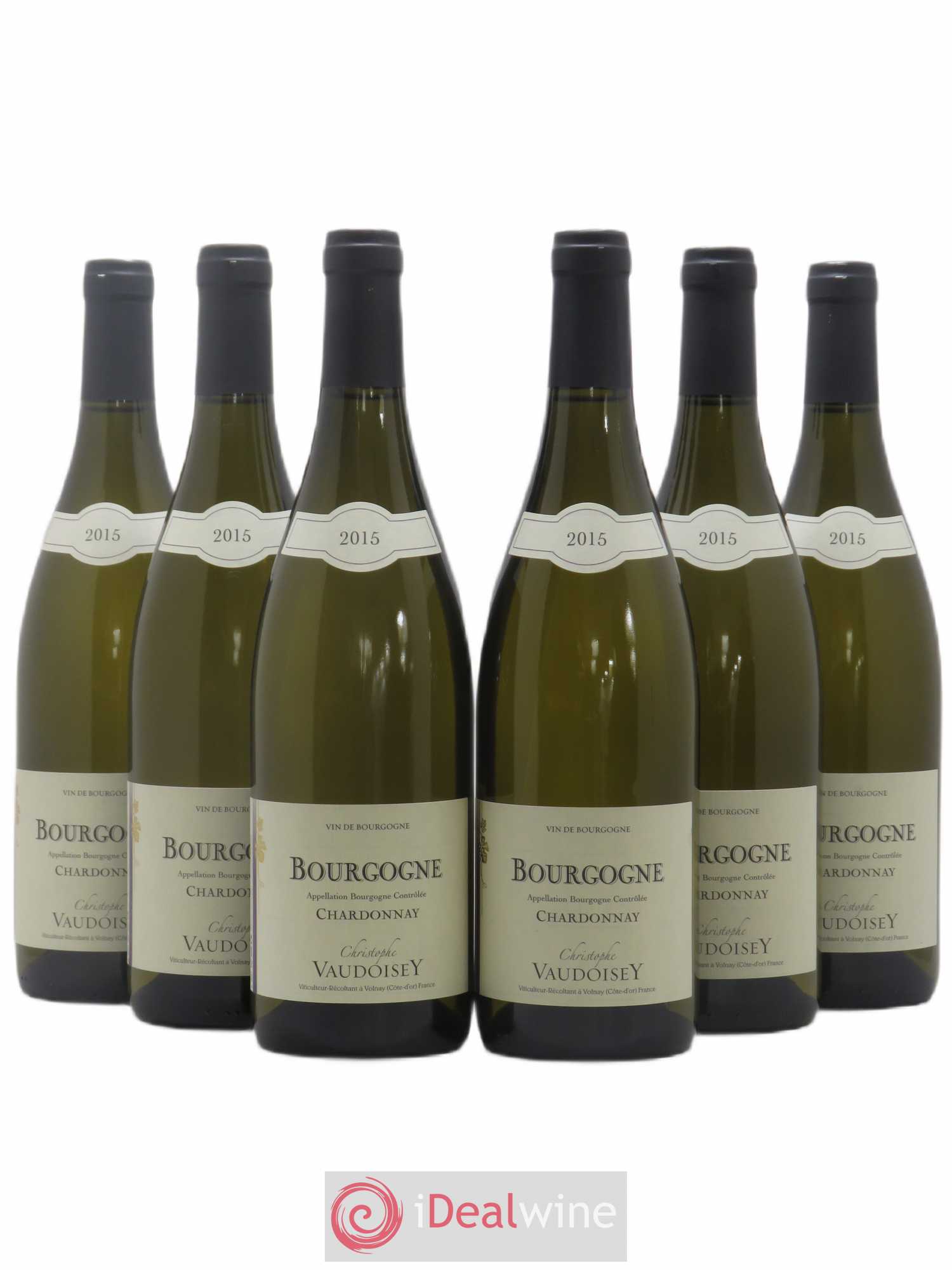 Bourgogne Chardonnay Christophe Vaudoisey (sans prix de réserve) 2015 - Posten von 6 Flaschen - 0