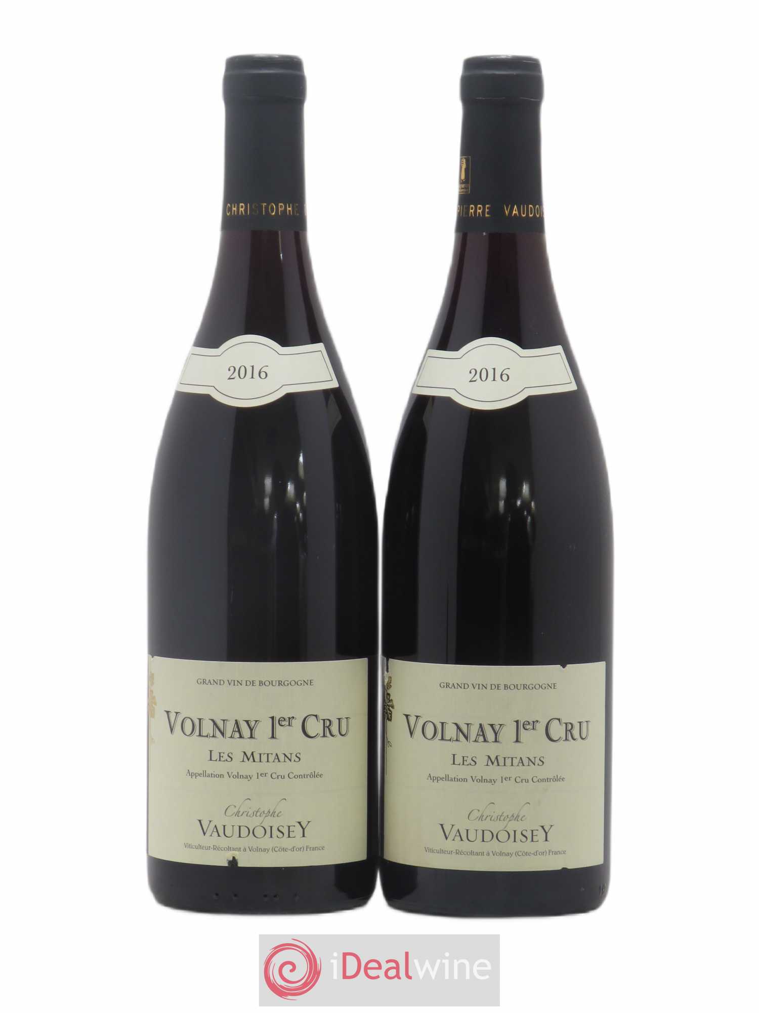 Volnay 1er Cru Les Mitans Christophe Vaudoisey 2016 - Posten von 2 Flaschen - 0