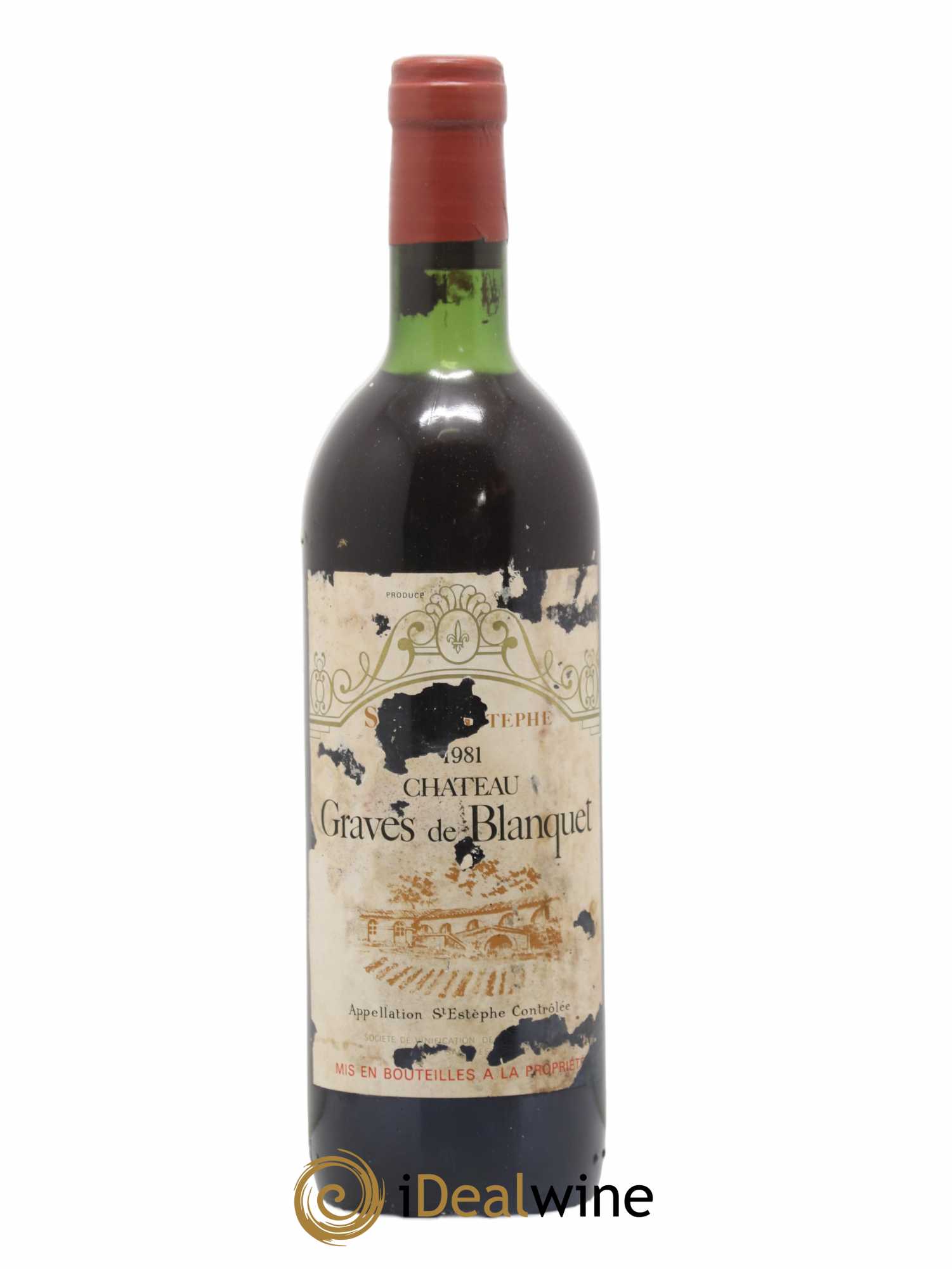 Saint-Estèphe Château Graves de Blanquet 1981 - Posten von 1 Flasche - 0
