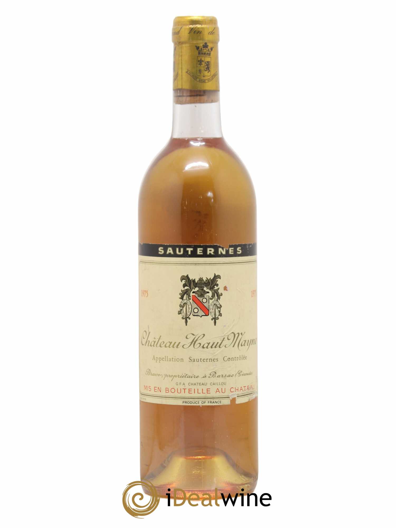 Sauternes Château Haut Mayne 1975 - Lot de 1 bouteille - 0